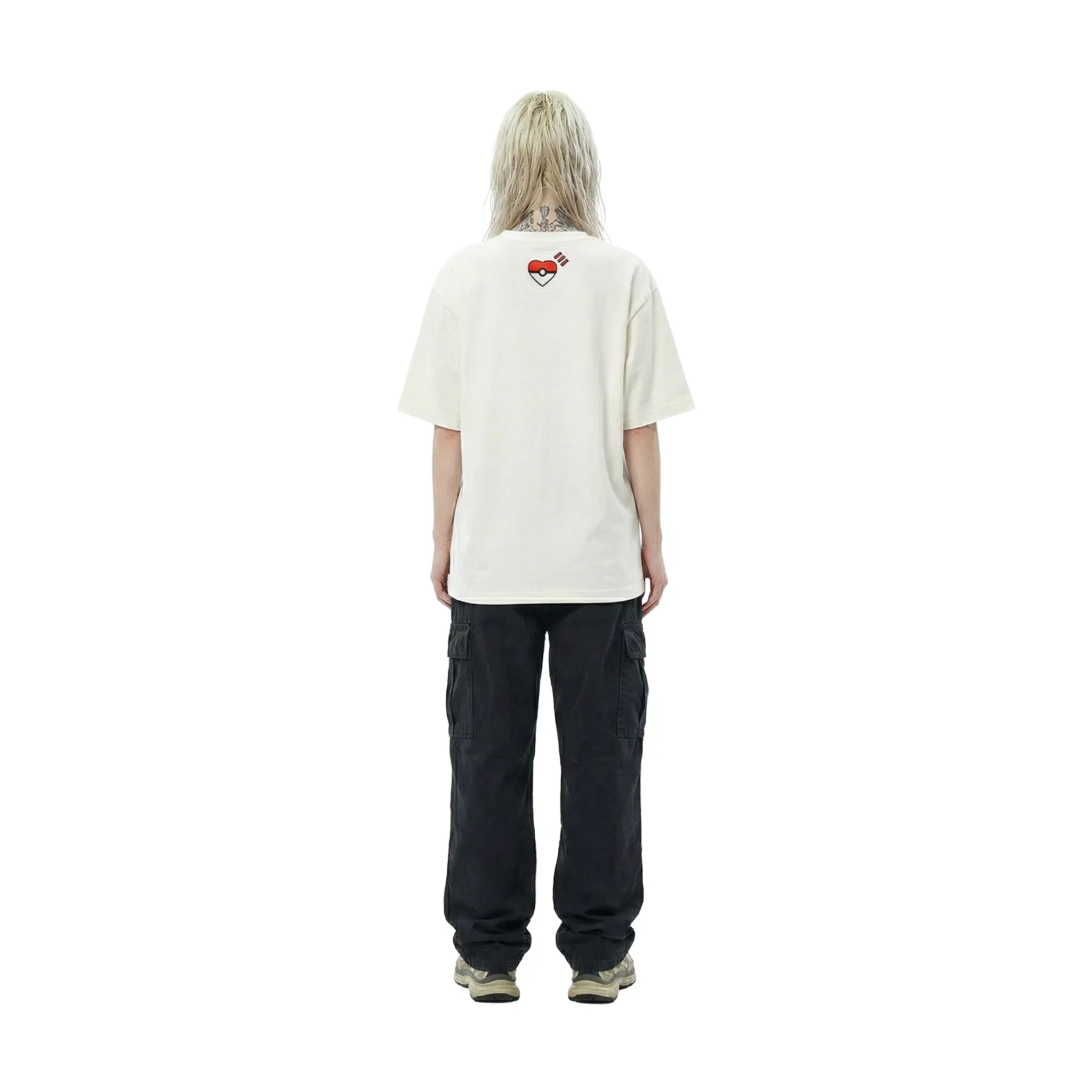 Human Made x Pokémon Made Green Heart Graphic 1928 Exclusive Tee White (FW25)