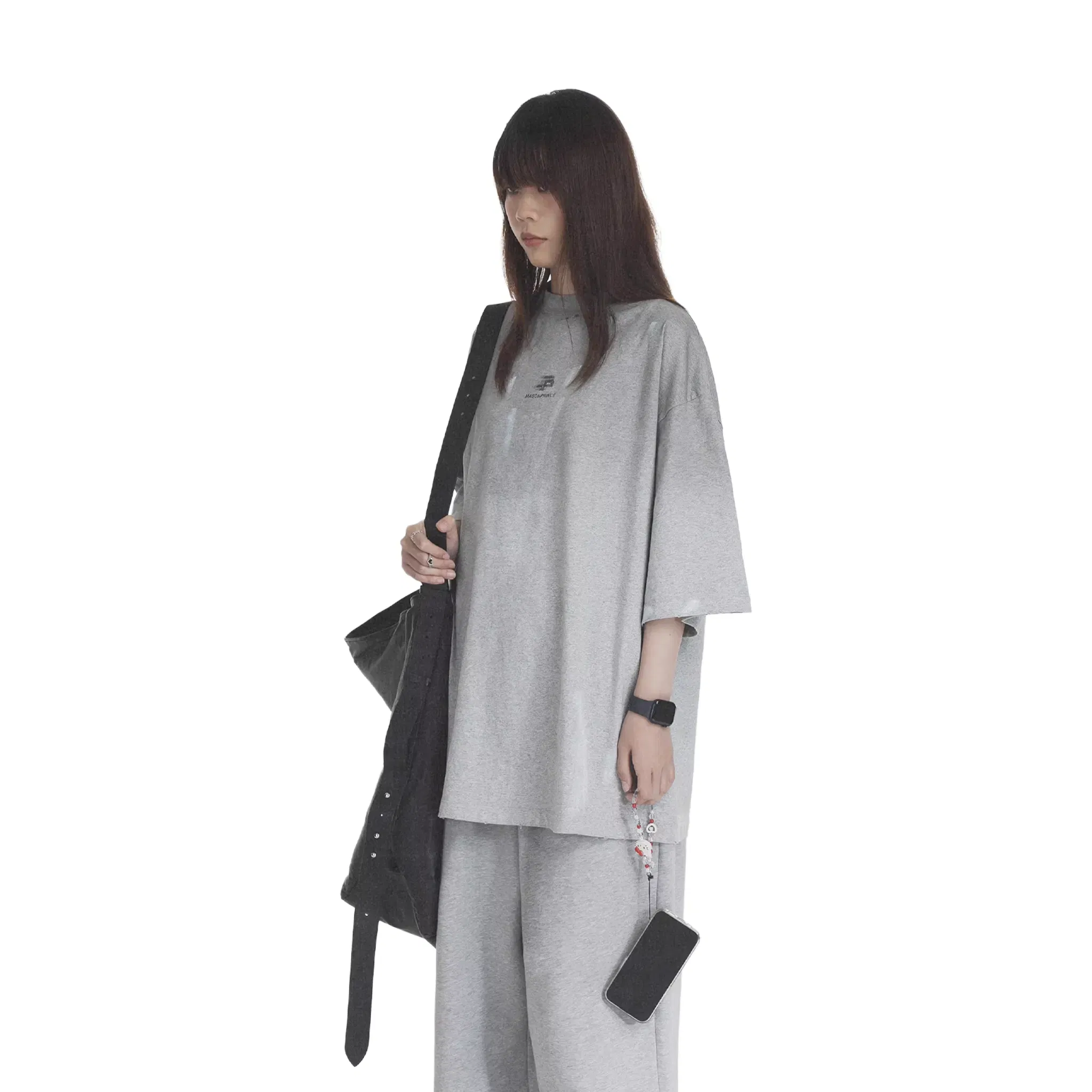 MASONPRINCE Autumn Paint Finished S/S Tee Heather Grey (FW24)