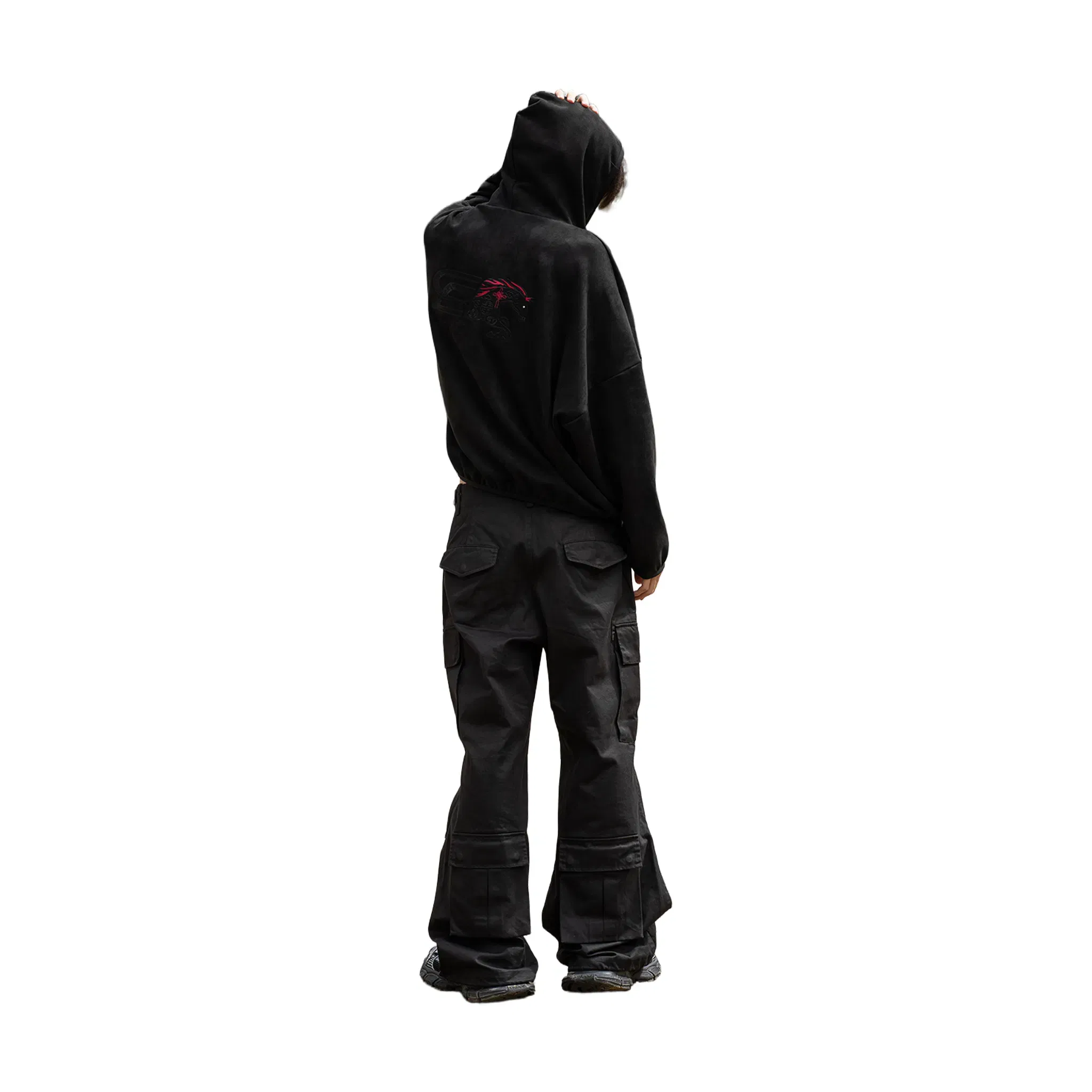 SLOWDOWN Logo Merge Hoodie Black (SS26)