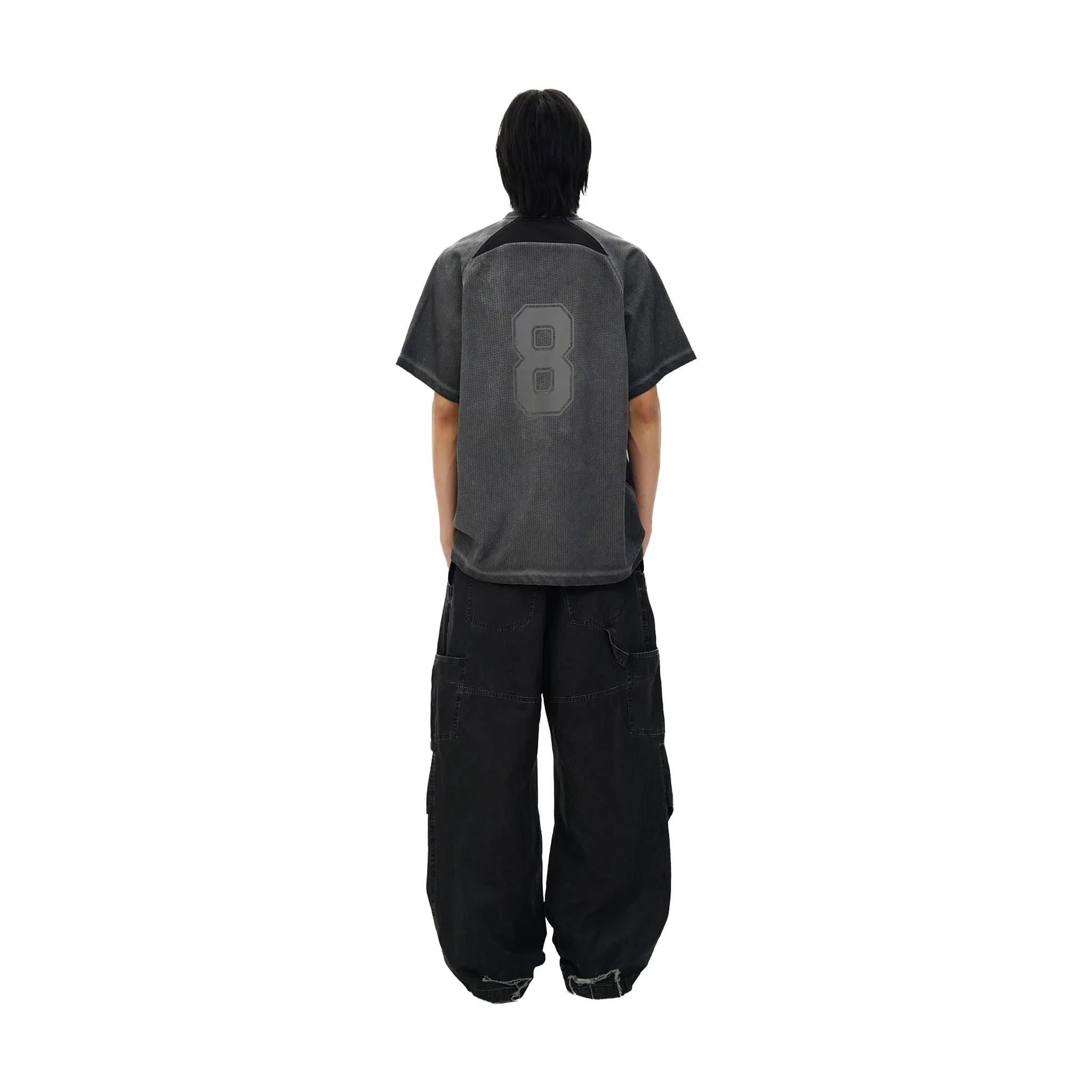 MASONPRINCE Mesh Colour Number 8 Jersey Iron Grey (SS25)
