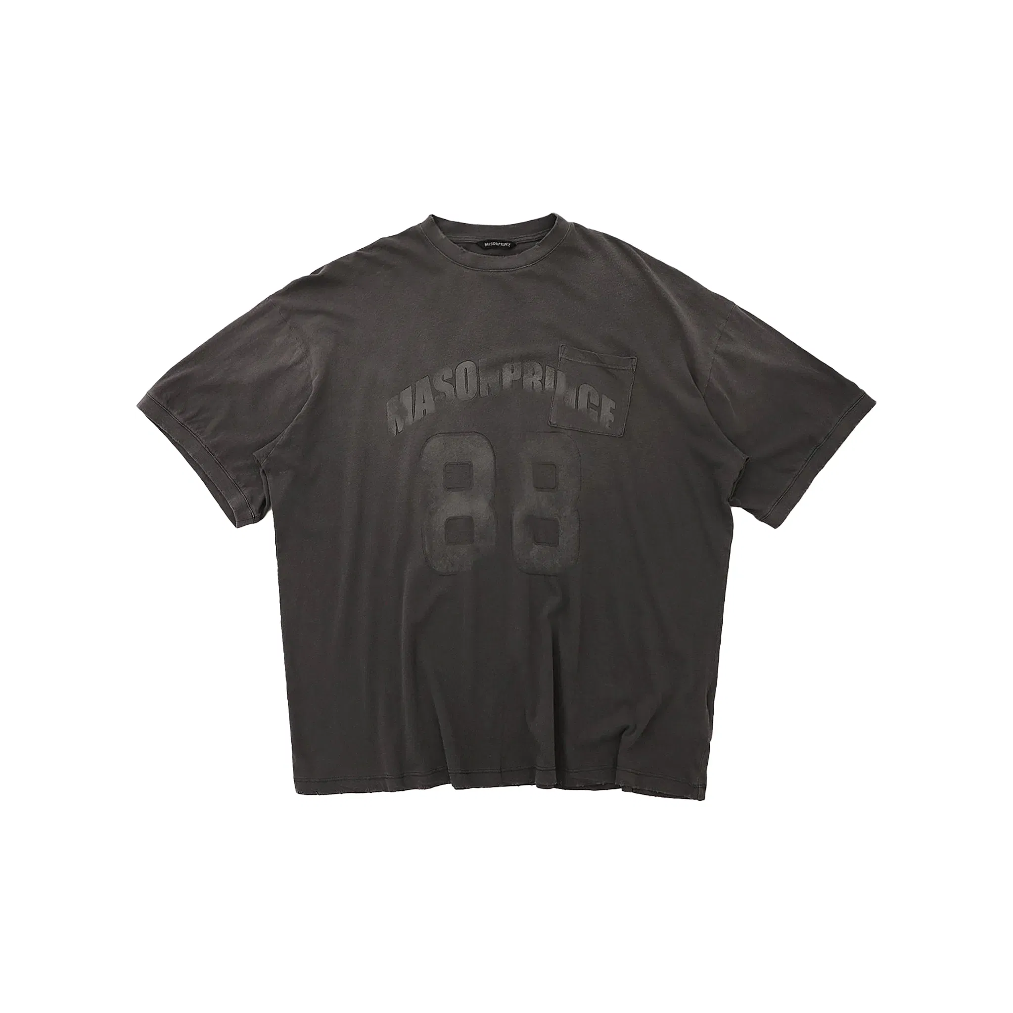 MASONPRINCE Kangli Printed Distressed Loose Tee Iron Grey (SS25)