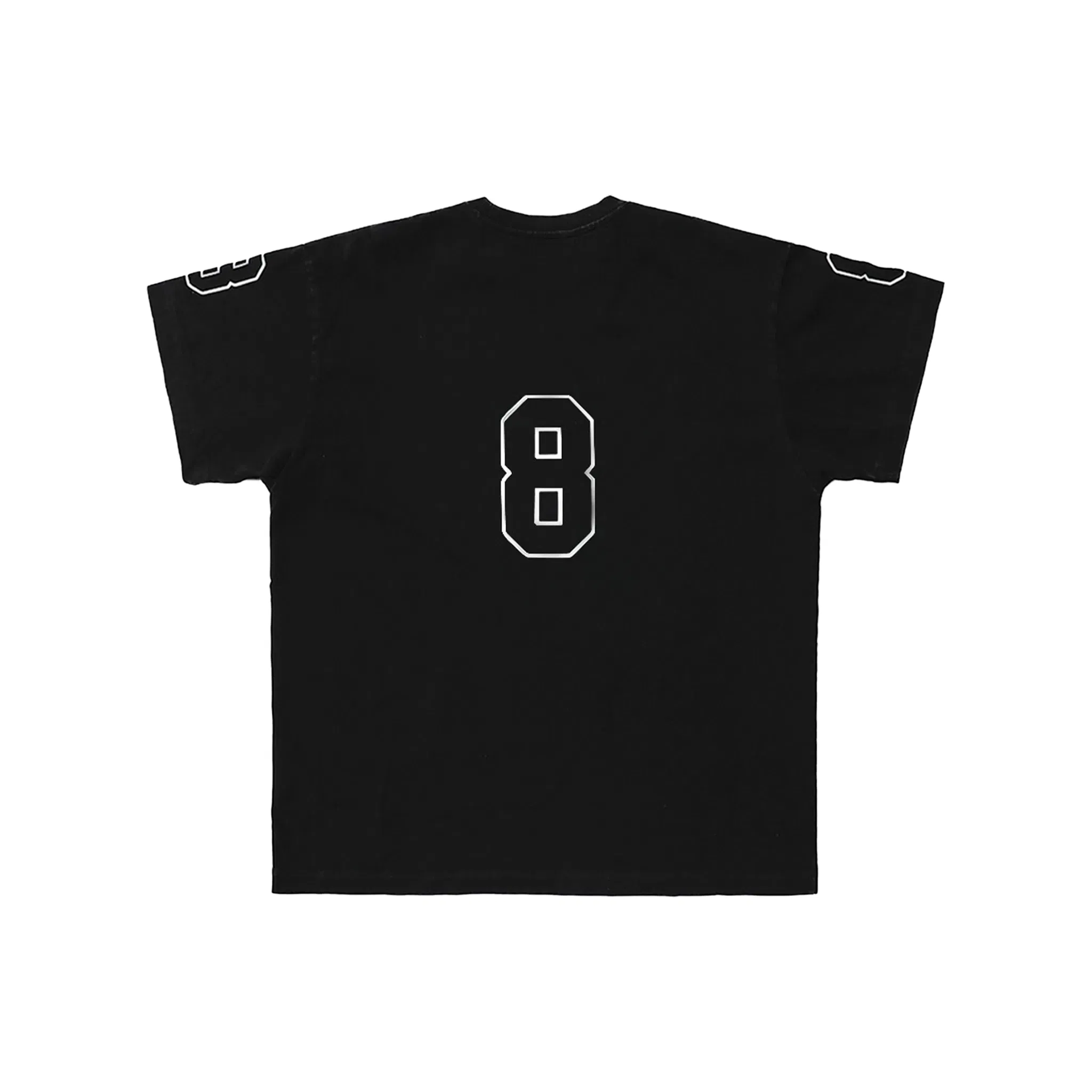 MASONPRINCE Super 8 Club Laser Silver Tee Black (SS25)