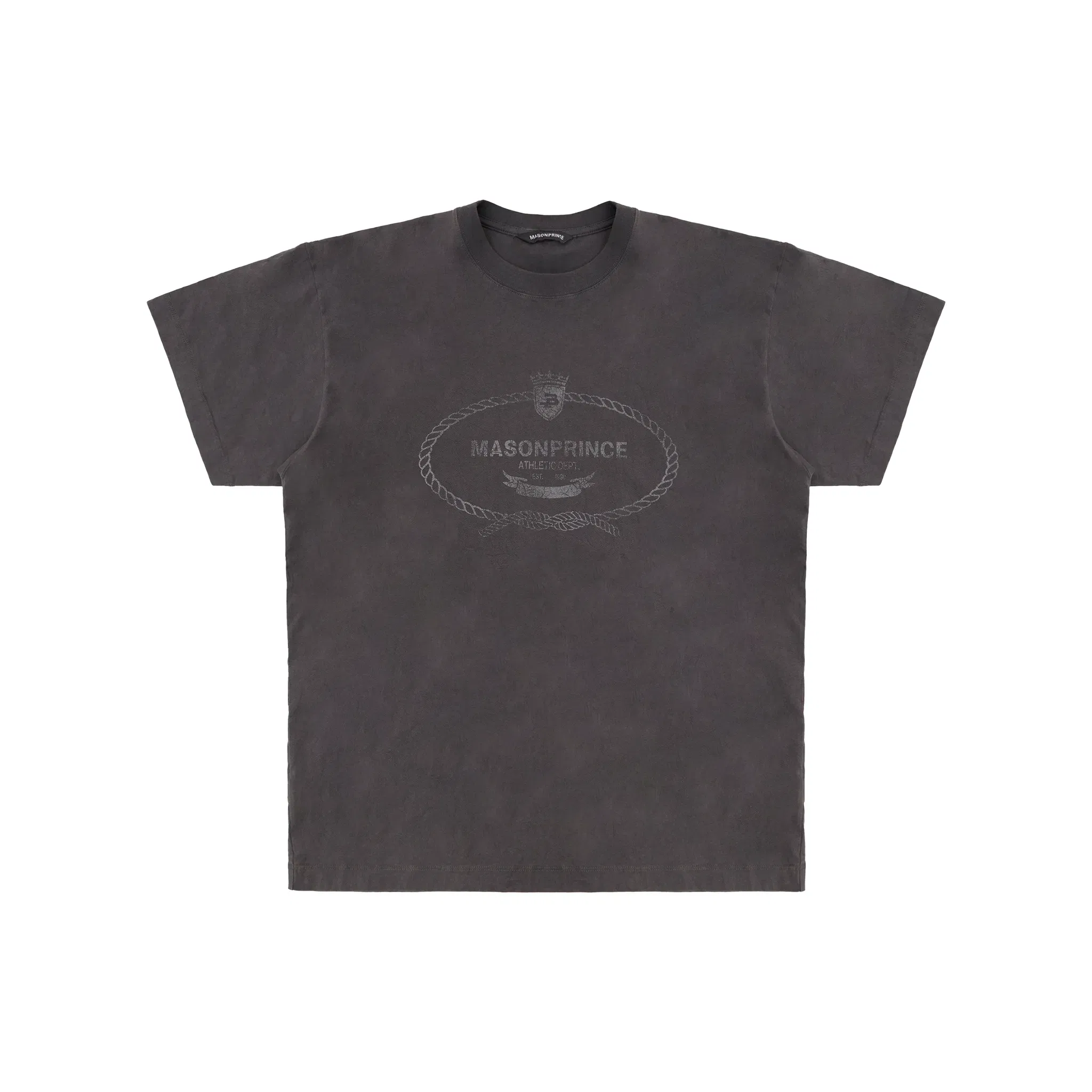MASONPRINCE Summer Series Vintage Washed Knot Pleated Travel Tee Black (SS25)