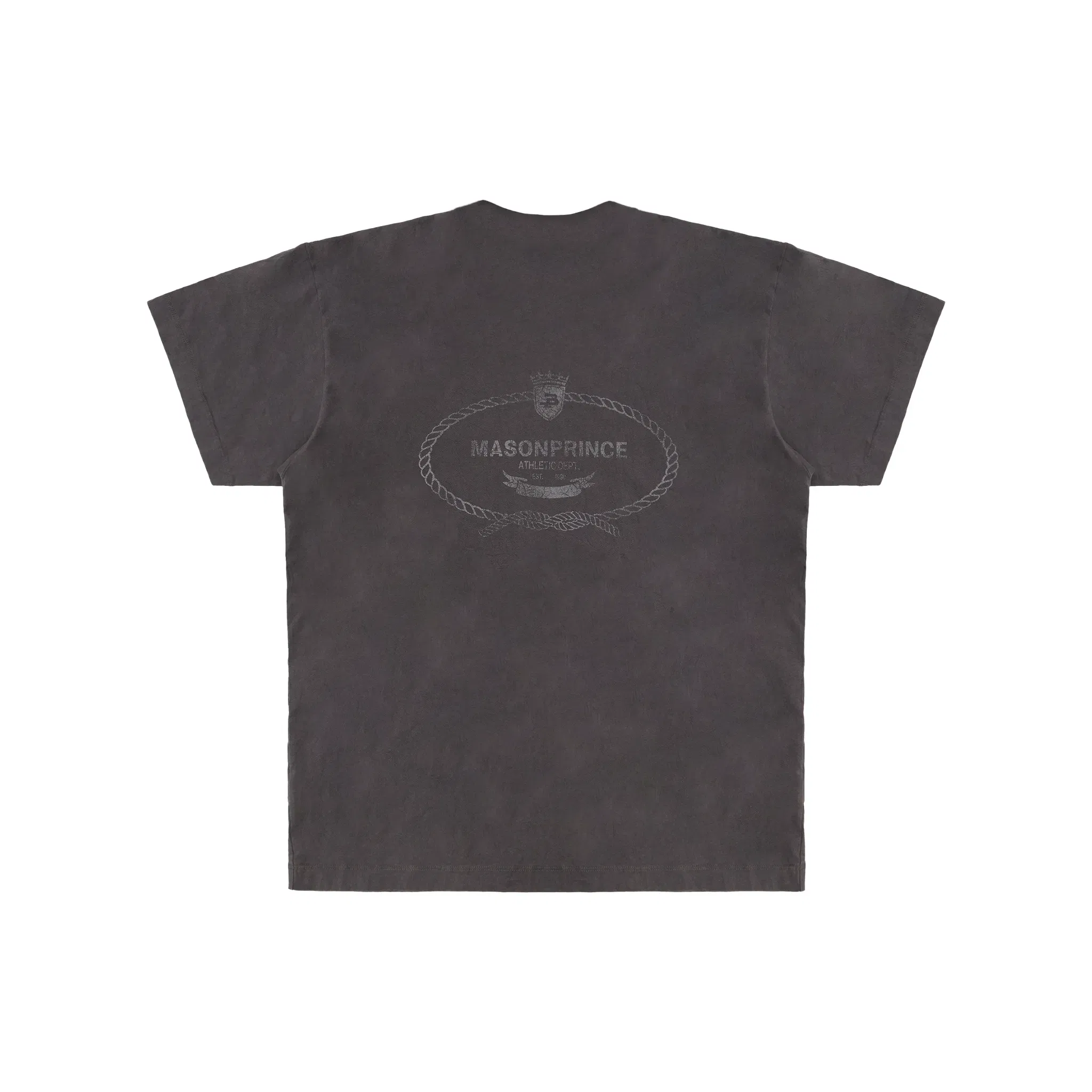 MASONPRINCE Summer Series Vintage Washed Knot Pleated Travel Tee Black (SS25)