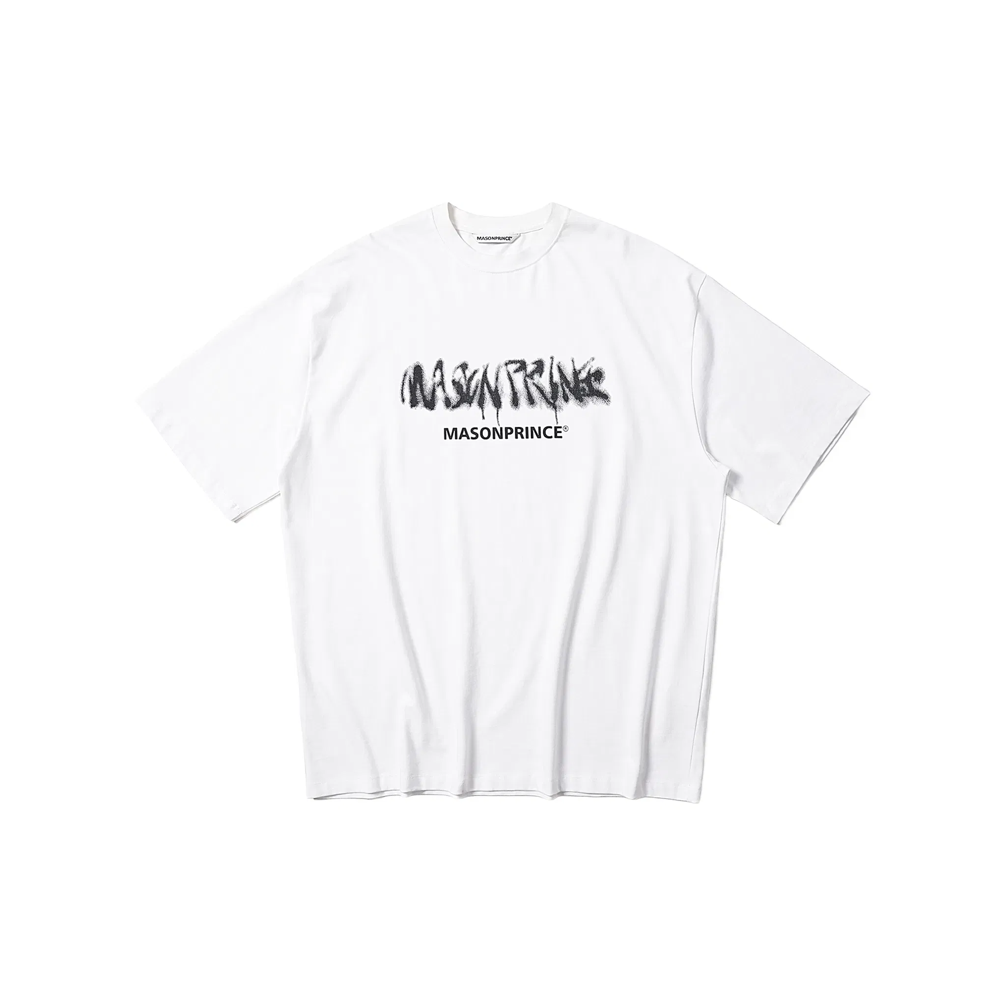MASONPRINCE Inkjet Small Printed Double Logo Short Sleeved Tee White (SS22)