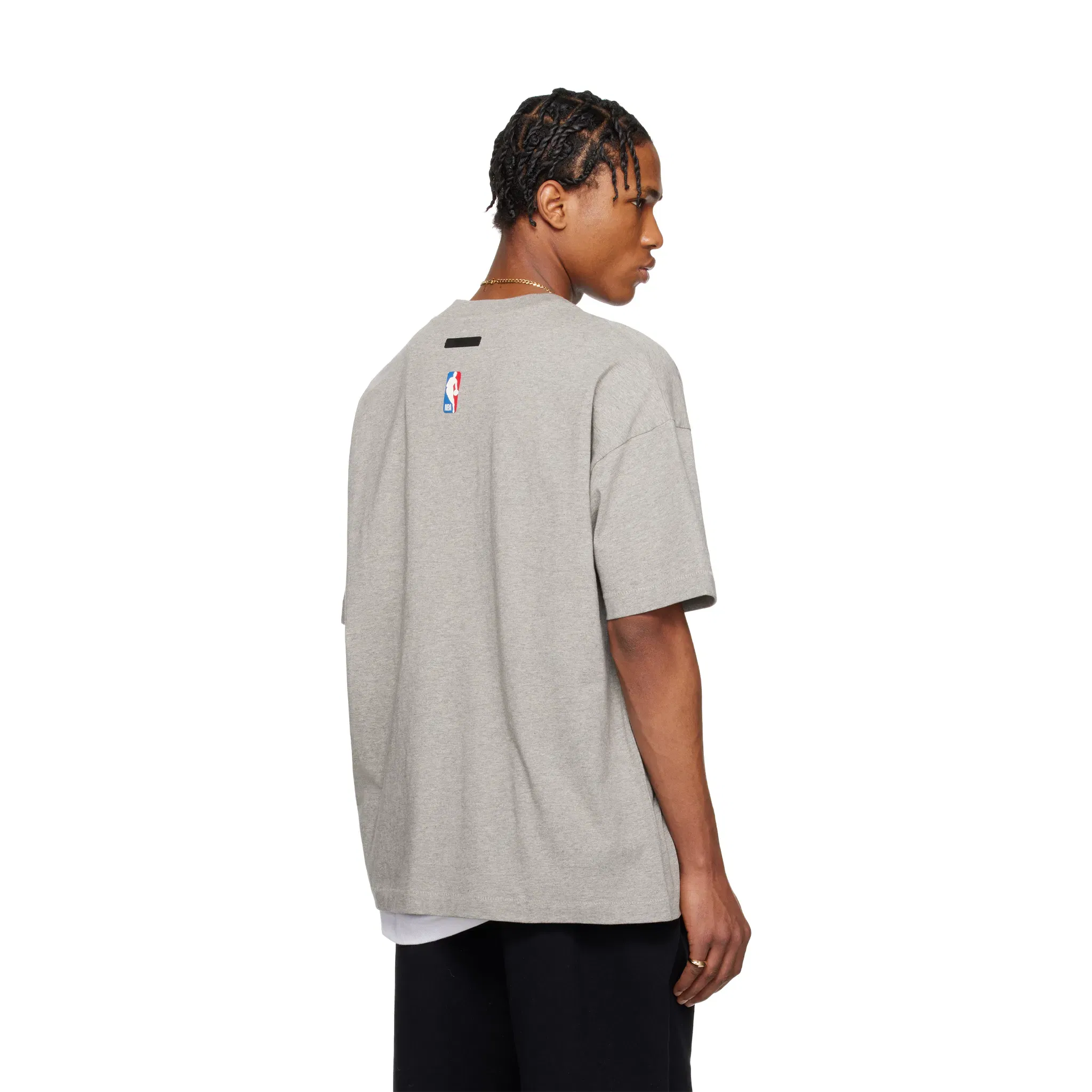 Fear of God Essentials x NBA Brooklyn Nets Tee Warm Heather (SS25)