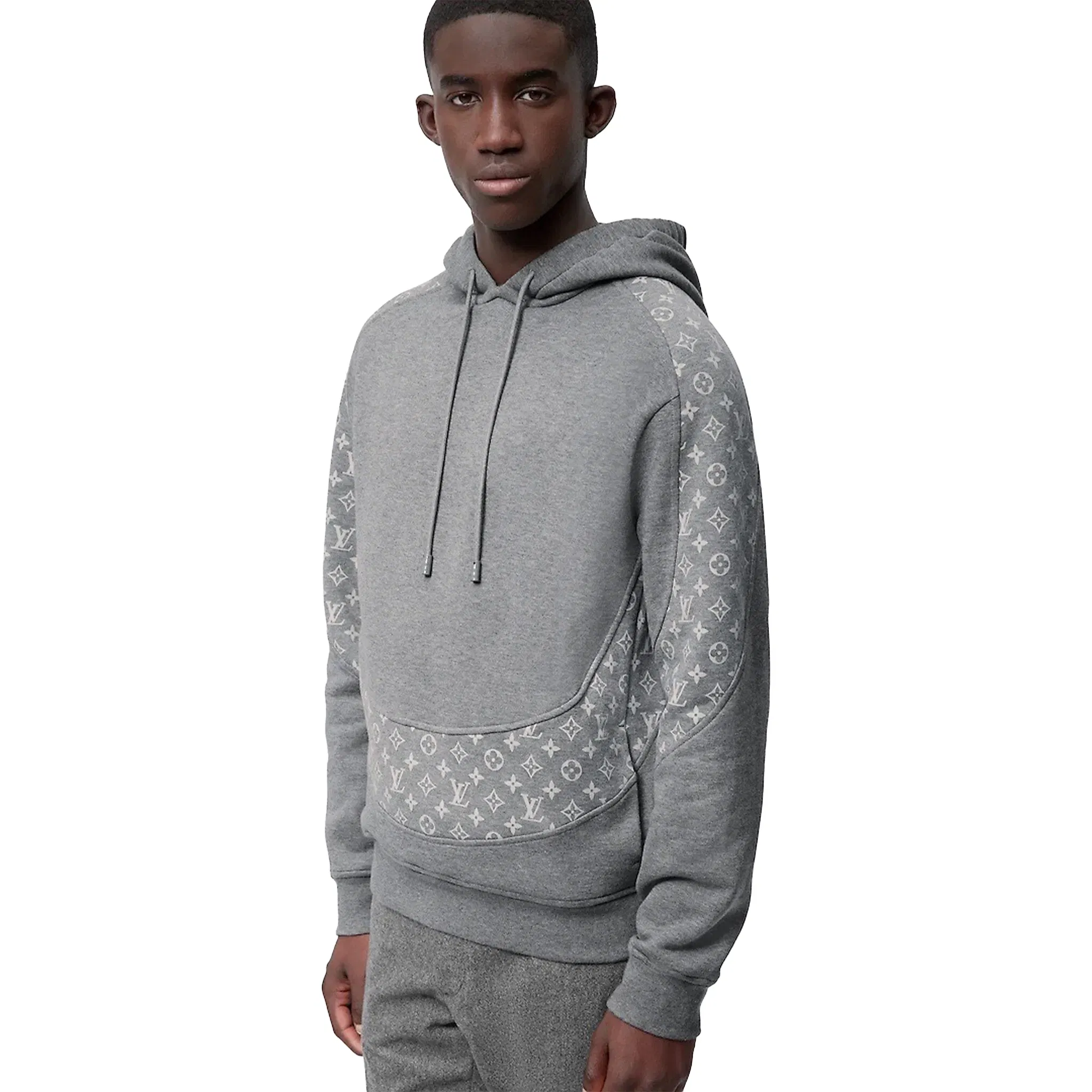 LOUIS VUITTON LV Alphabet Hoodie Grey (FW23)