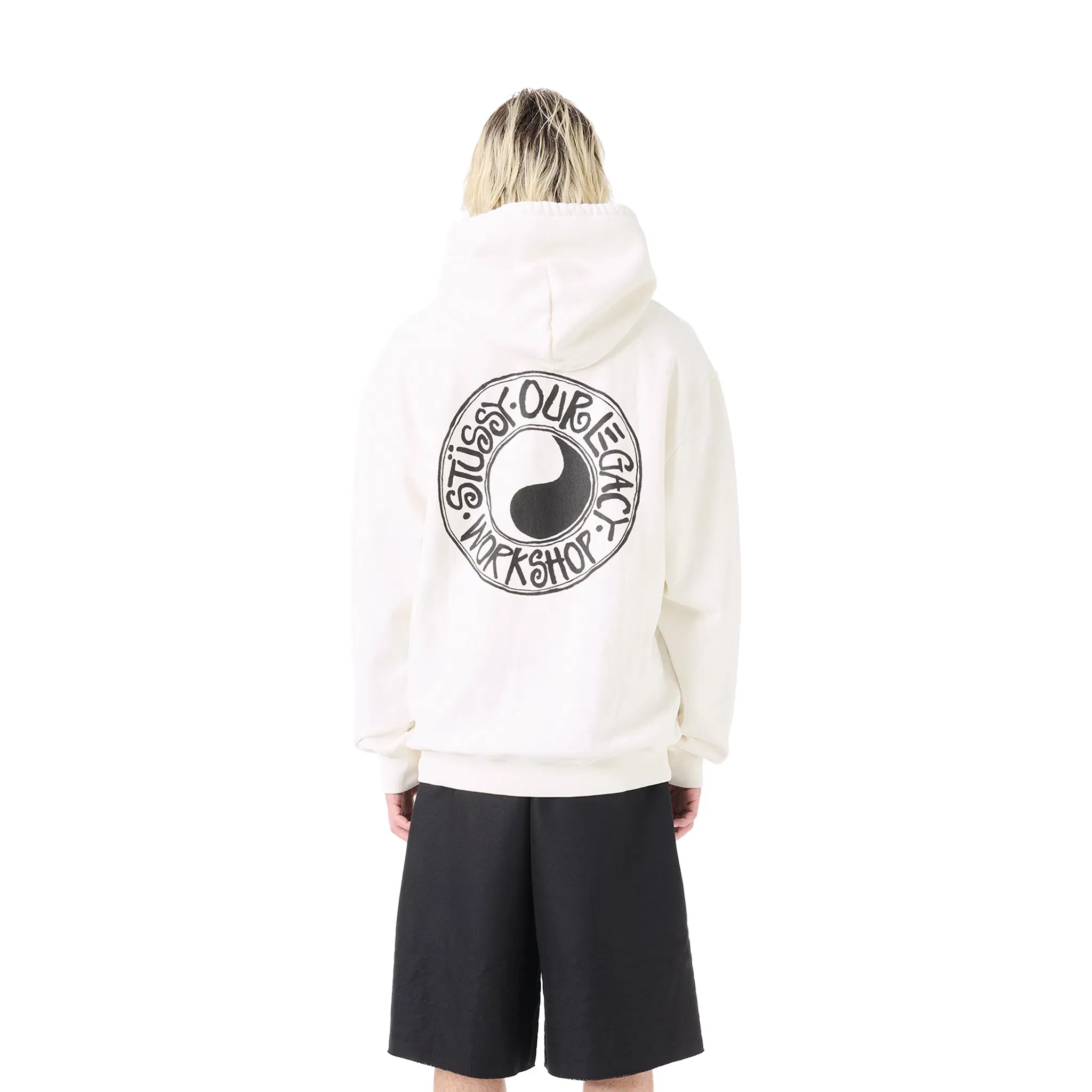 Stüssy x Our Legacy Work Shop Buana Pigment Dyed Hoodie White (FW24)