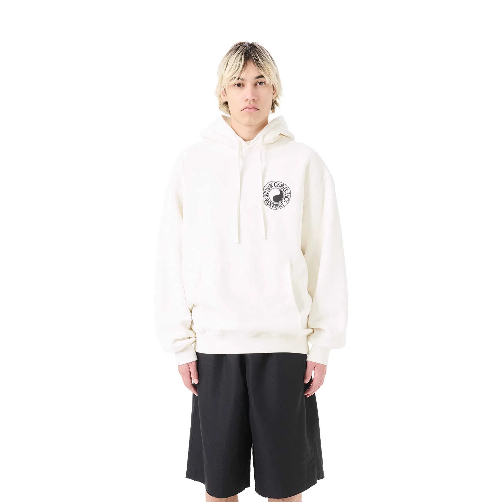Stüssy x Our Legacy Work Shop Buana Pigment Dyed Hoodie White (FW24)