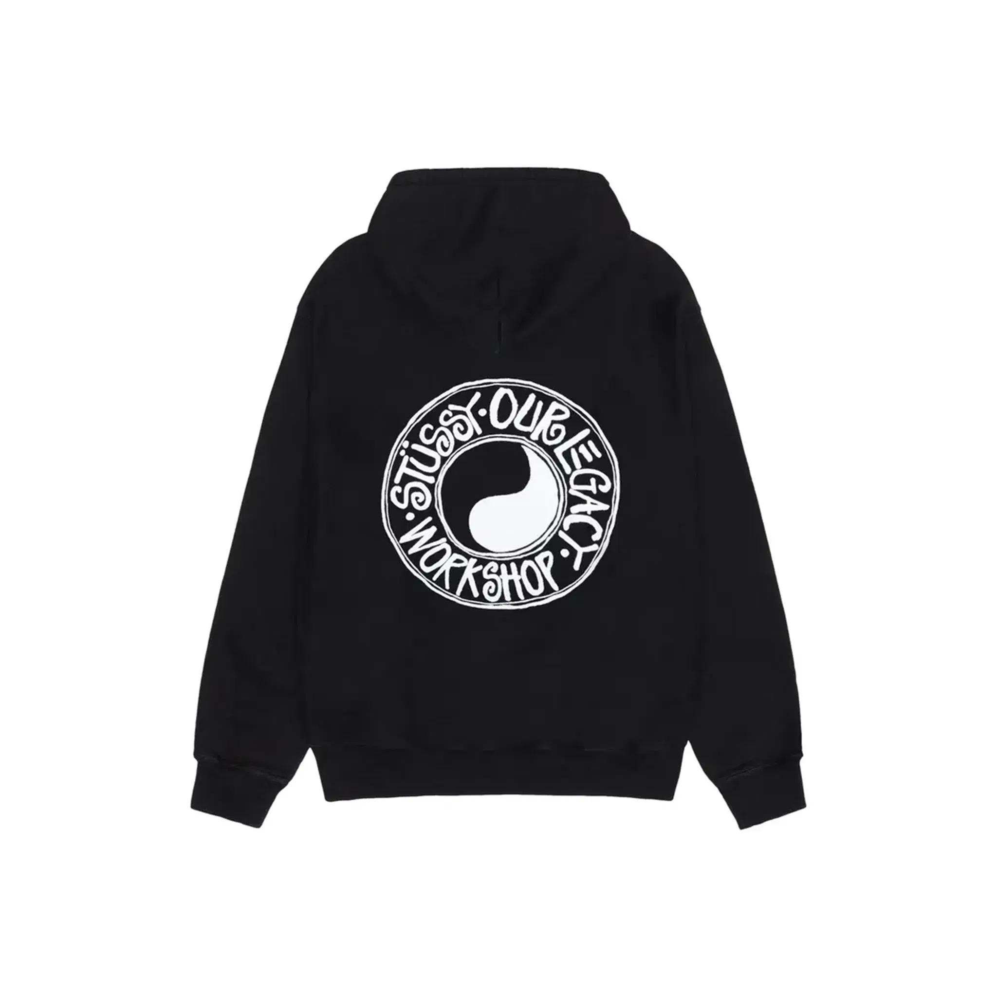 Stüssy x Our Legacy Work Shop Buana Pigment Dyed Hoodie Black (FW24)