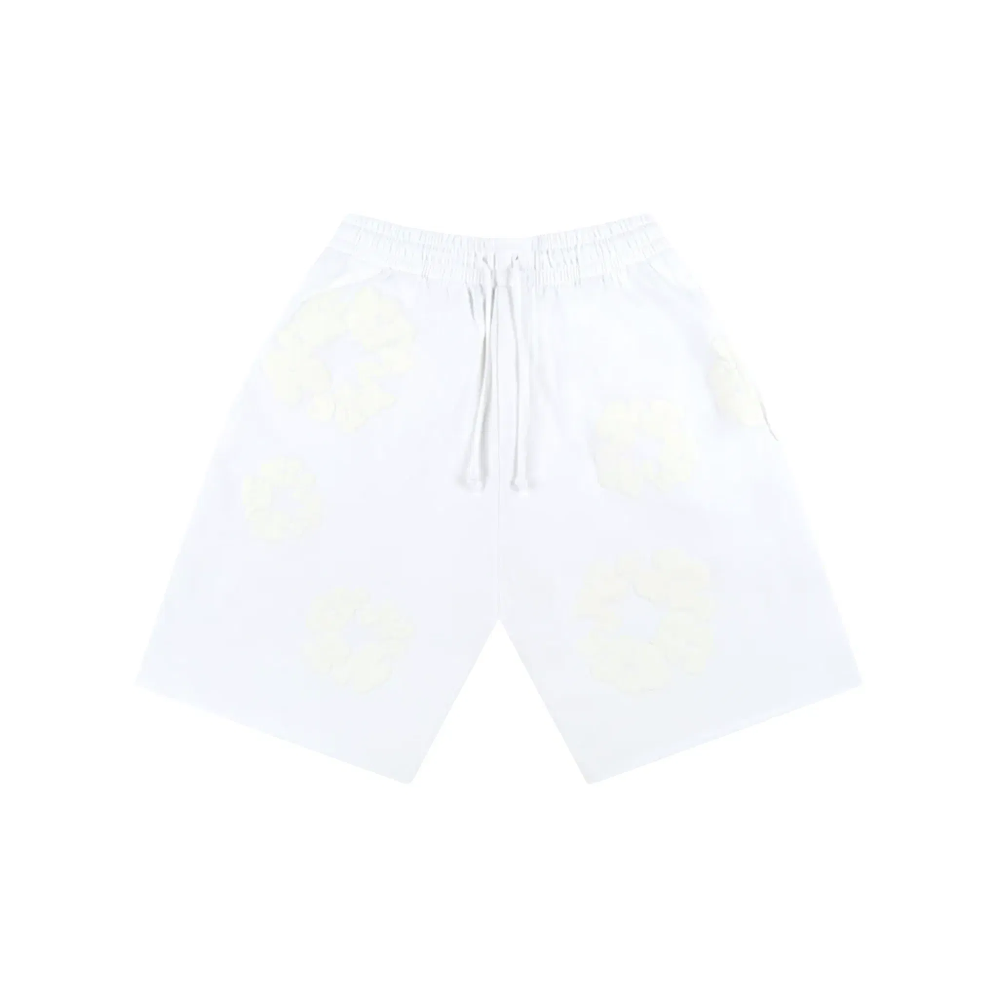 Denim Tears The Cotton Wreath Shorts White Monochrome (SS24)