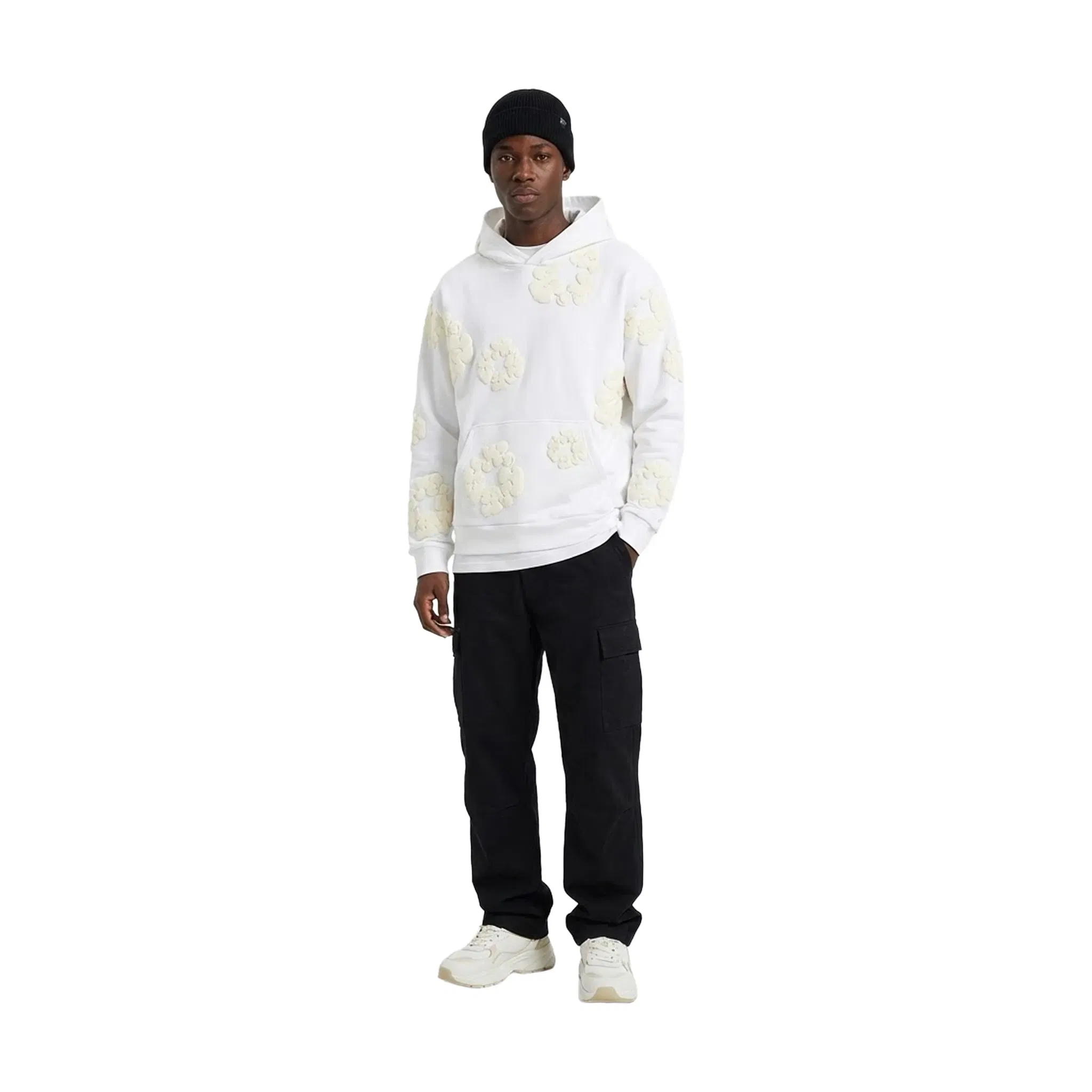 Denim Tears Cotton Wreath Hoodie White Monochrome (SS24)
