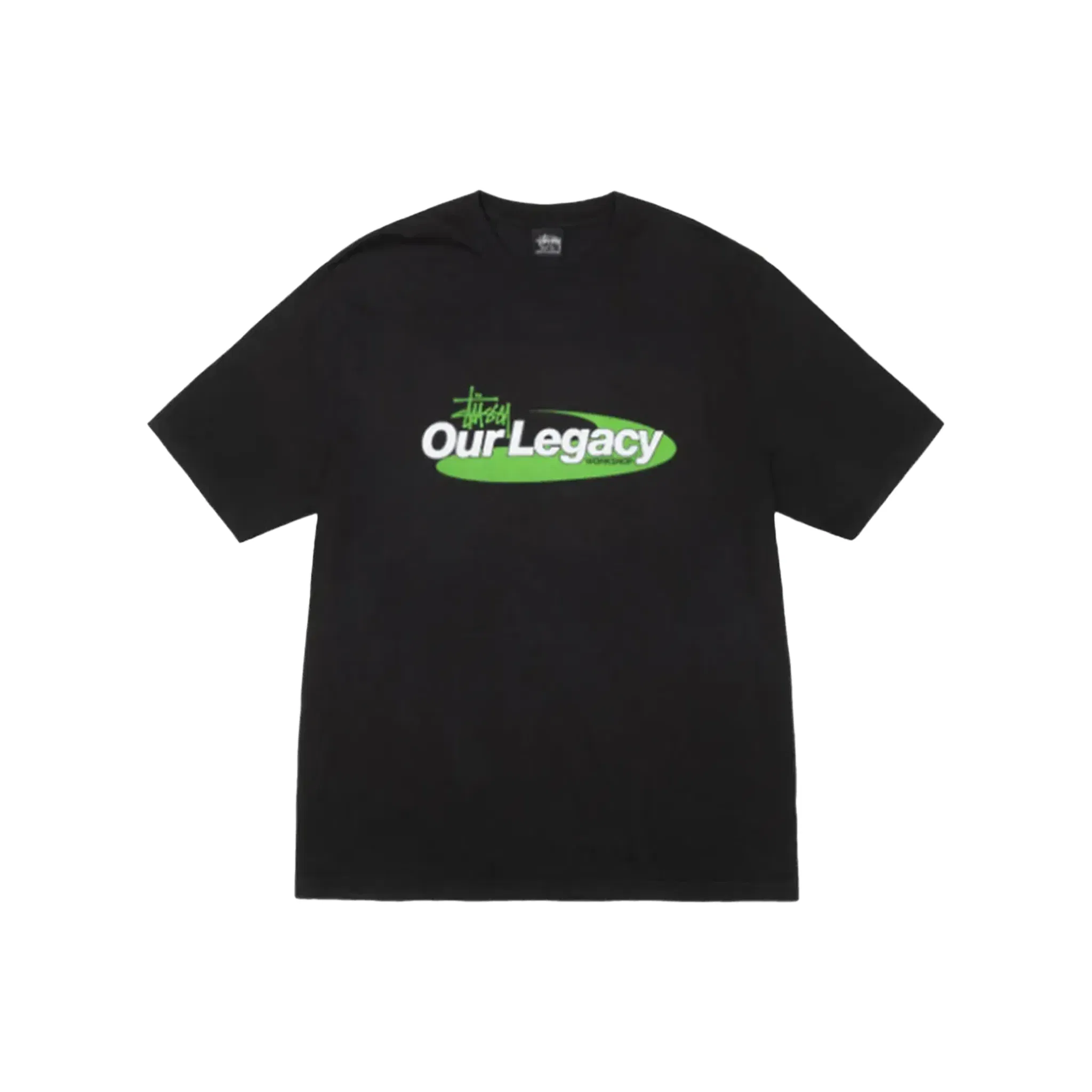 Stüssy Our Legacy Work Shop Swirl Pigment Dyed Tee Black (SS25)