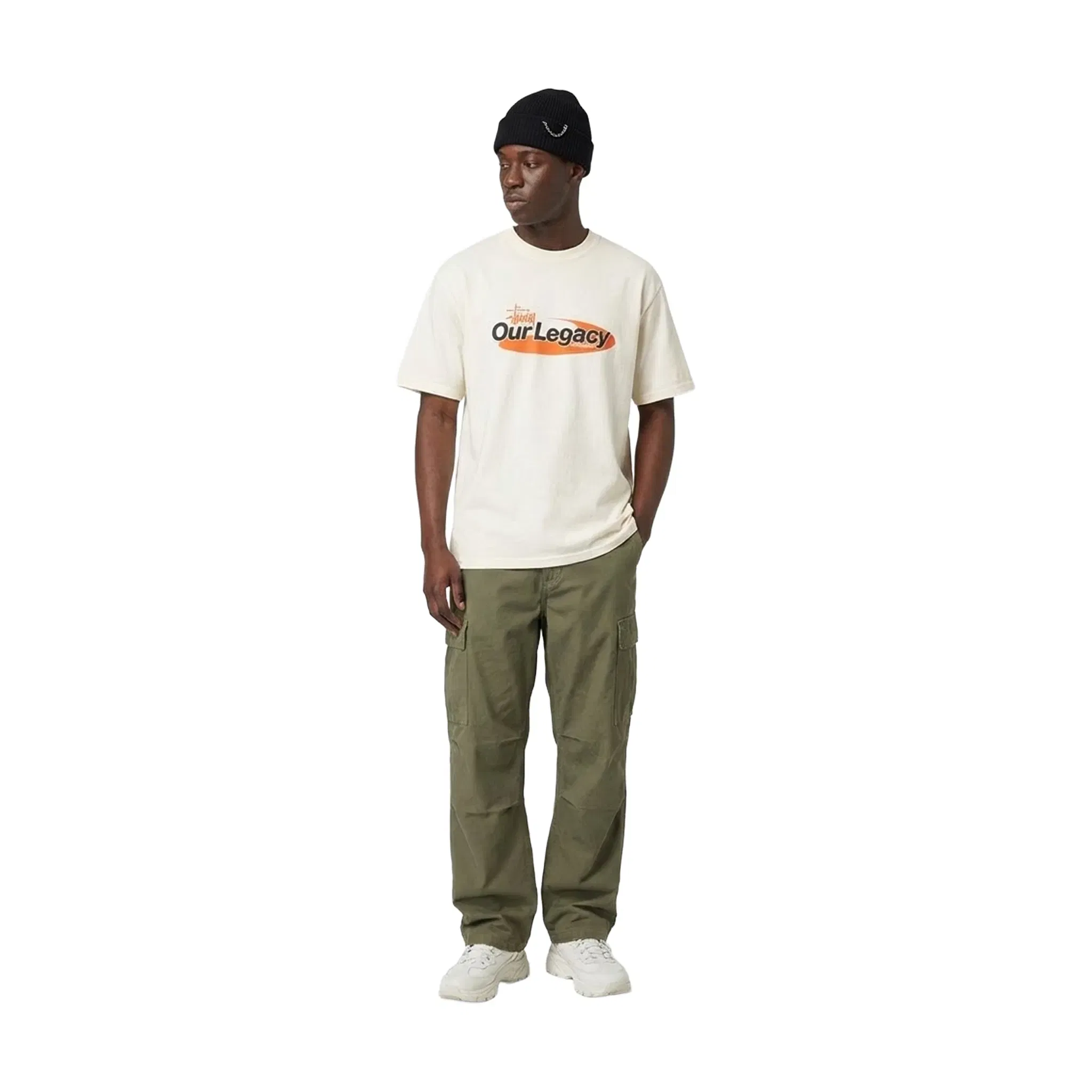 Stüssy Our Legacy Work Shop Swirl Pigment Dyed Tee Natural (SS25)