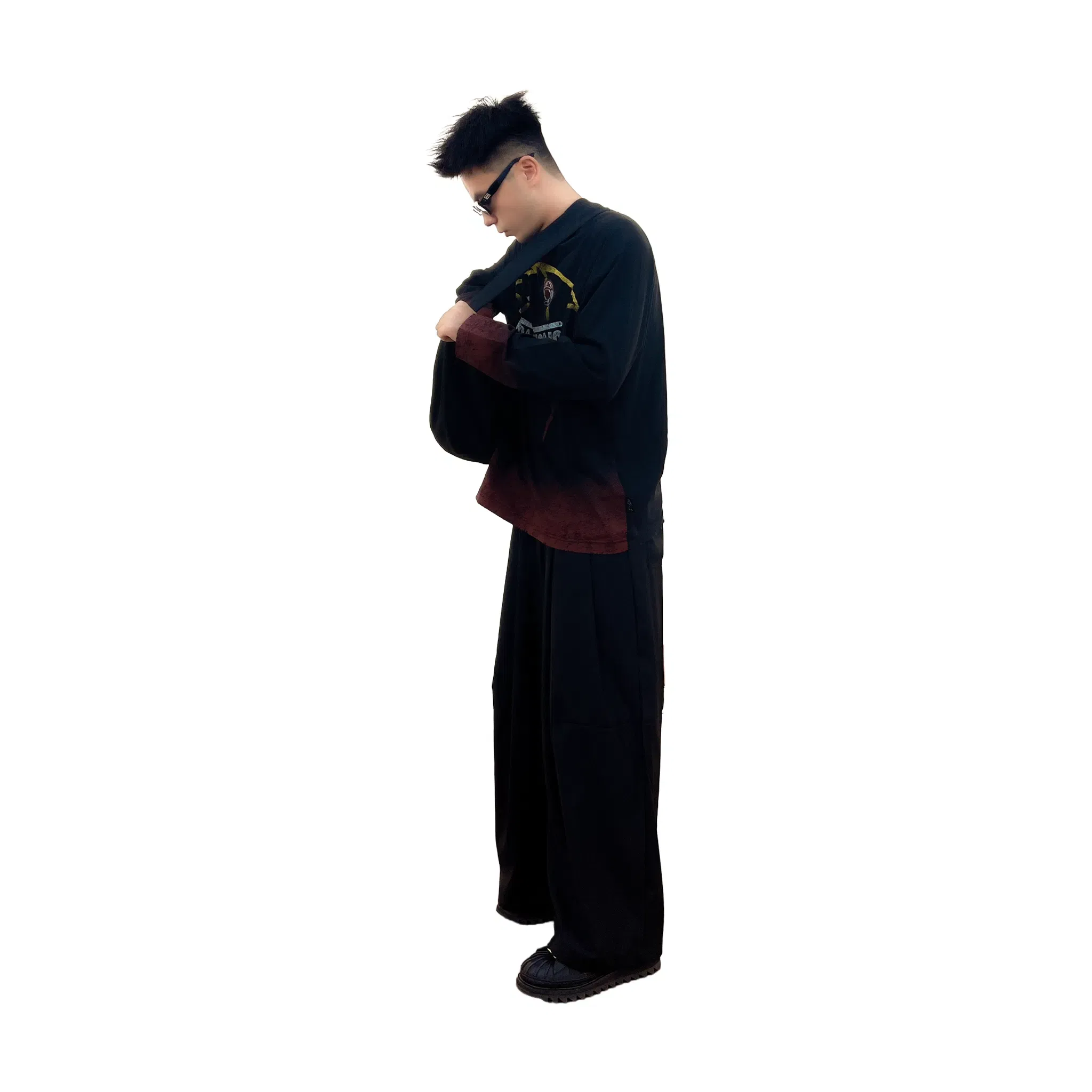 TEAM WANG design x Billionaire Boys Club "LIFE IS A RACE" Speed Long Sleeve Tee Black (SS25)