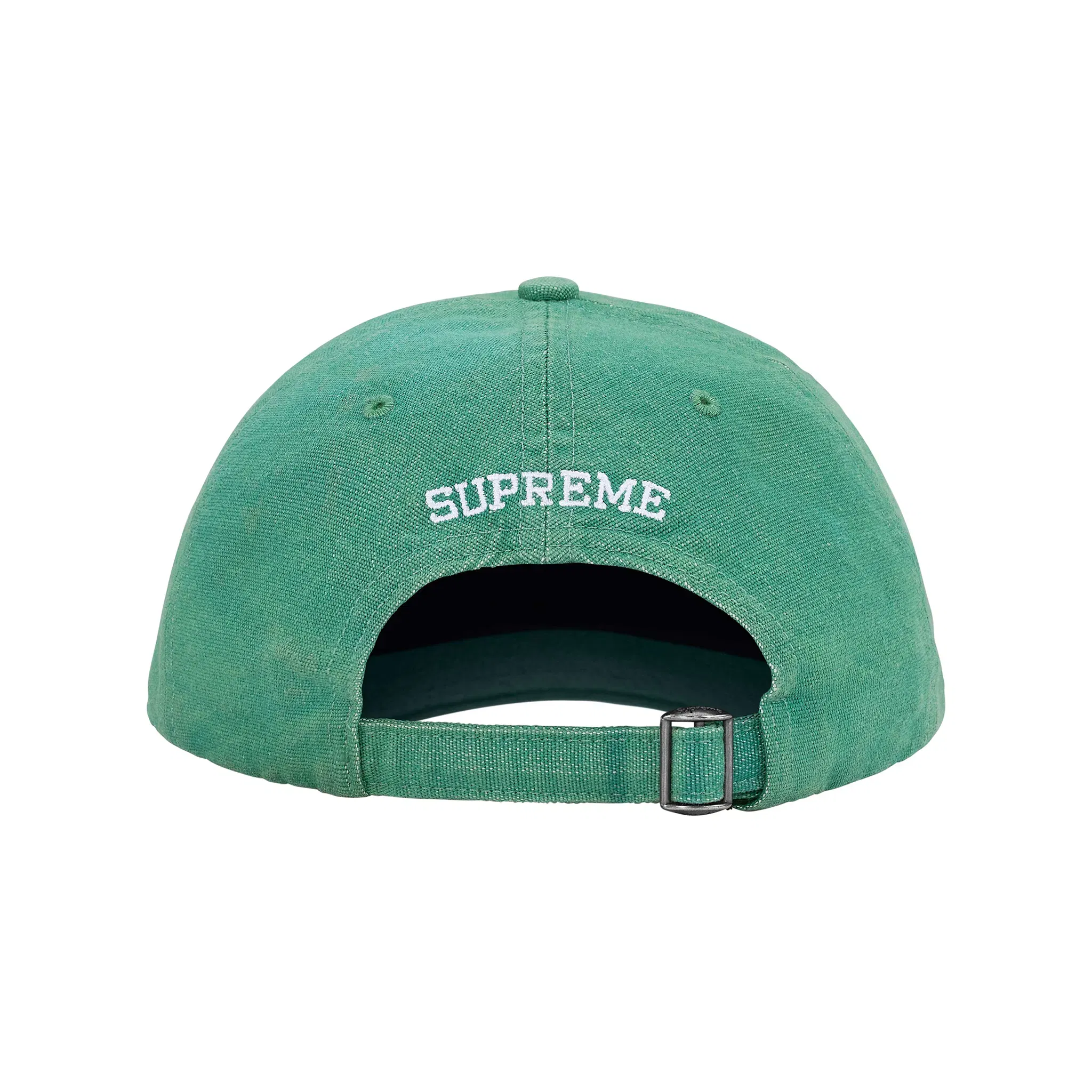 Supreme Cordura Denim S Logo 6-Panel Cap Green (SS25)