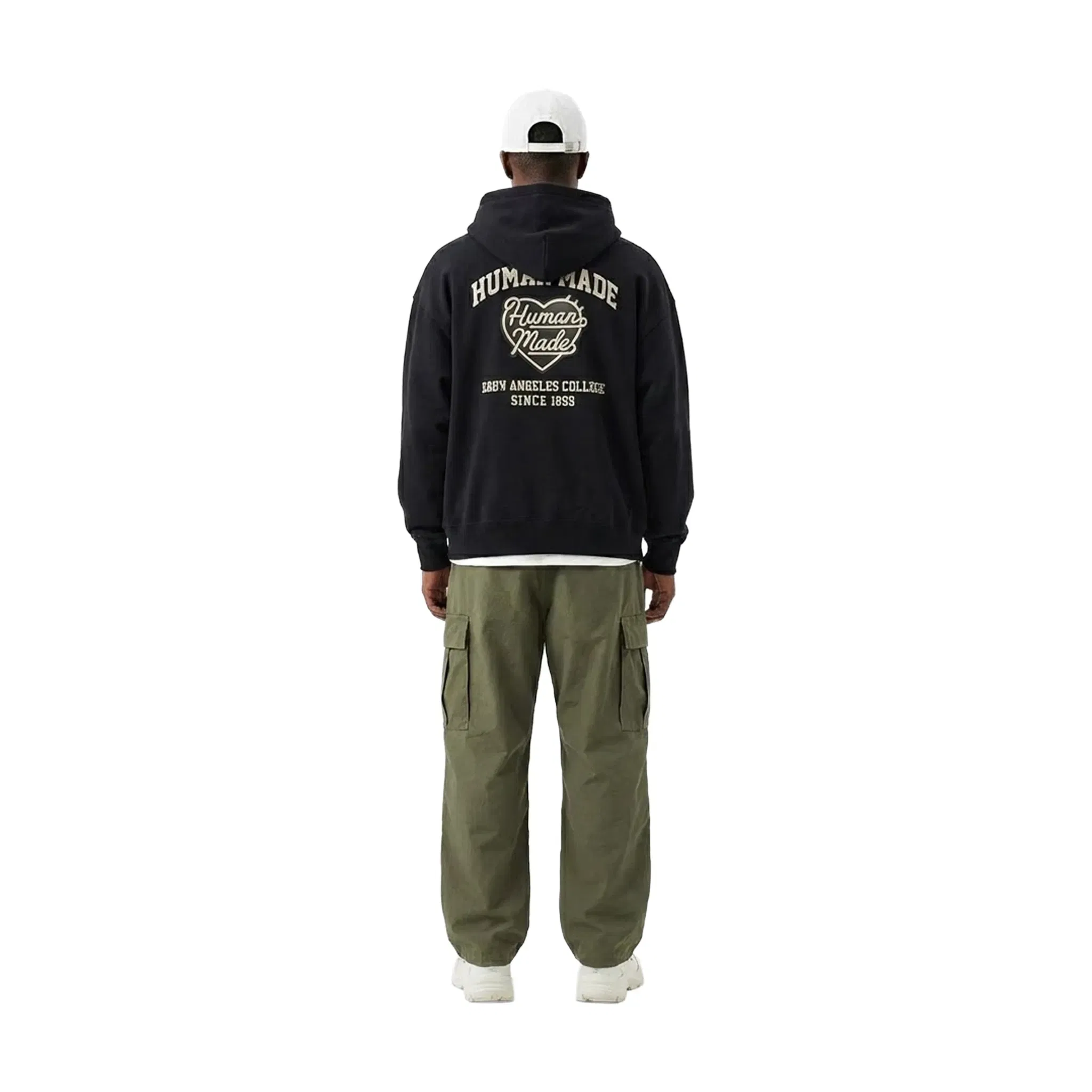 Human Made 6 Panel Nylon Cap White (SS25)