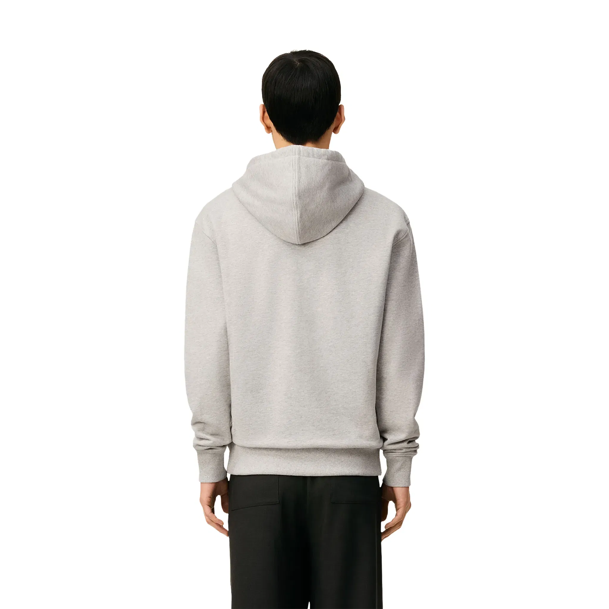 AMI PARIS Cotton Zipped Ami De Coeur Hoodie Grey (FW25)