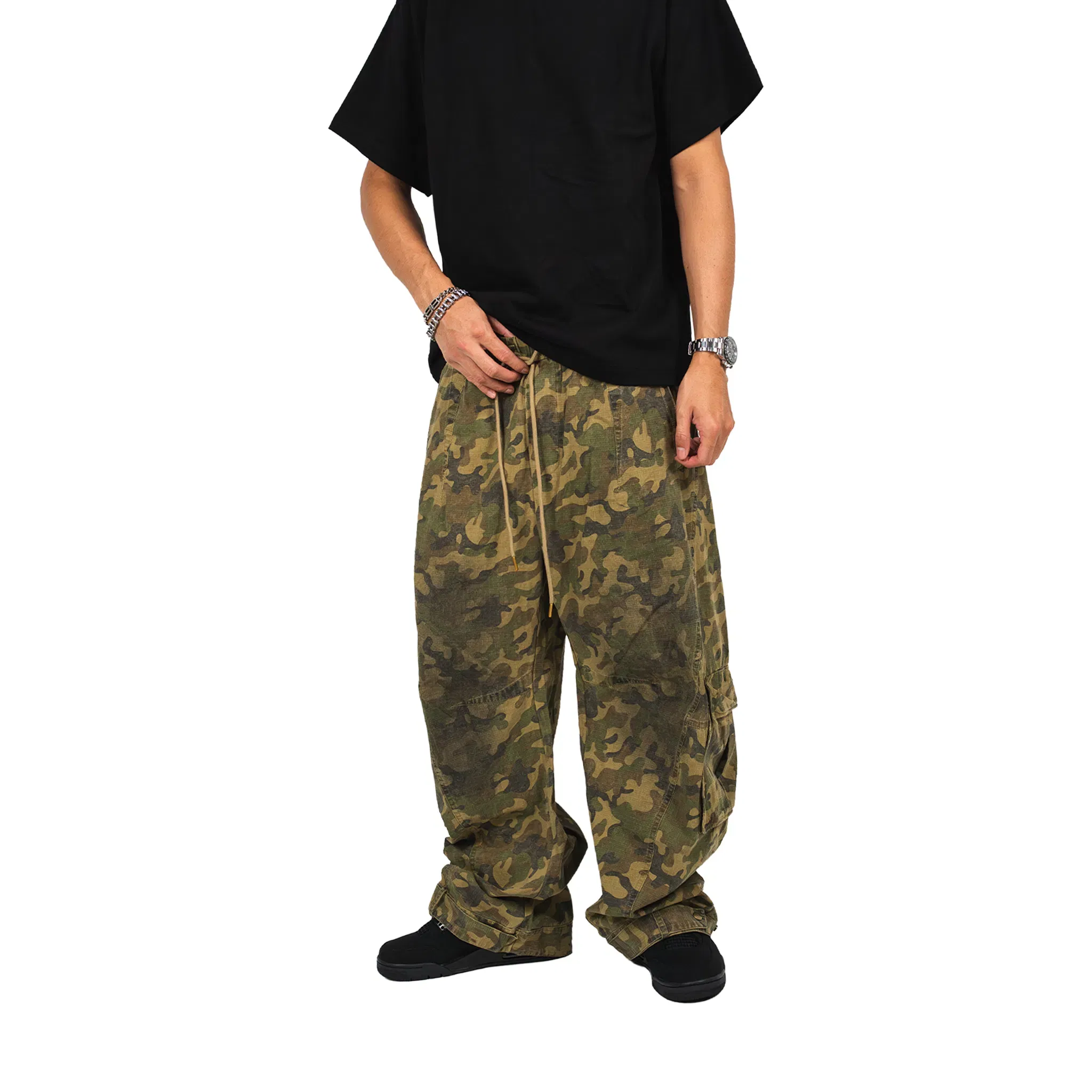 RAW21 RAW/21 Vintage Camo Baggy Pants Brown (FW25)