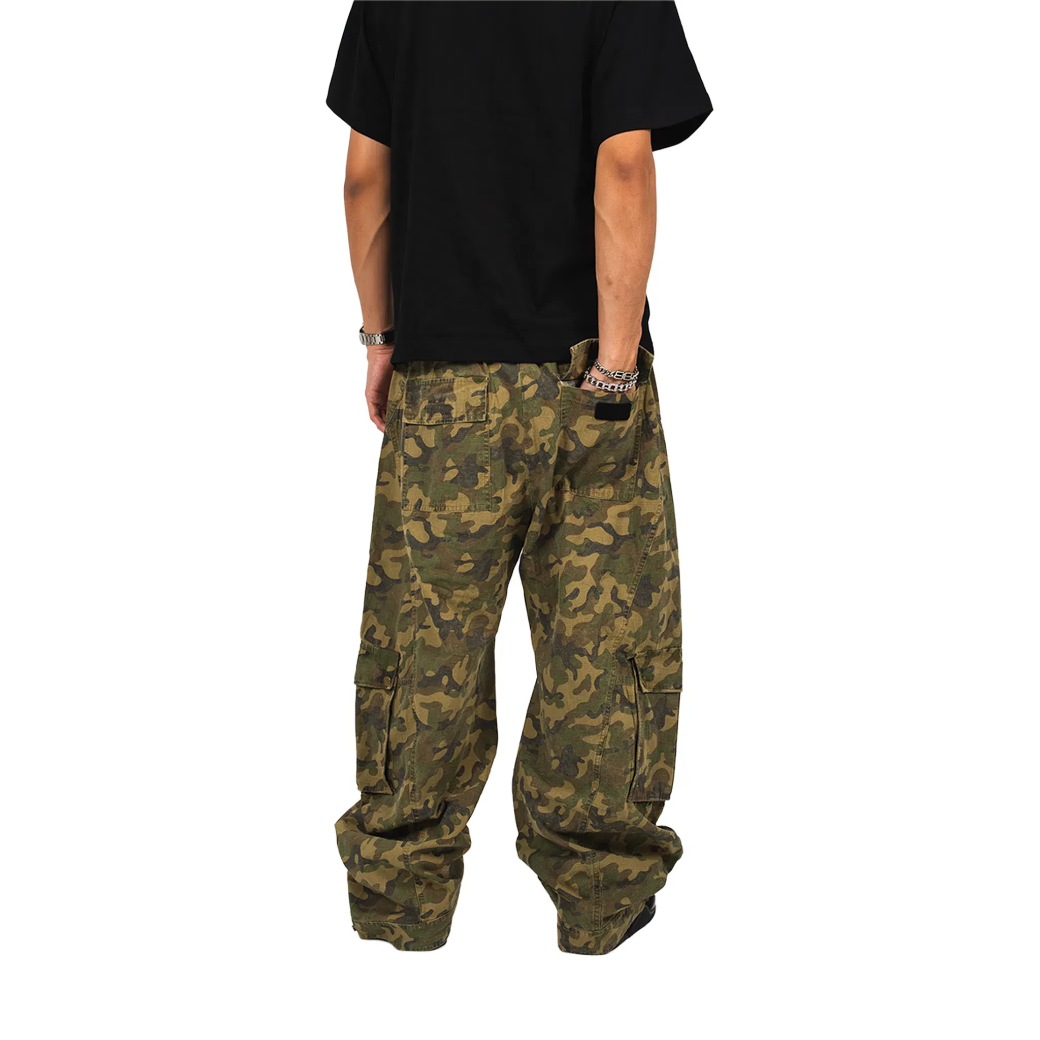 RAW21 RAW/21 Vintage Camo Baggy Pants Brown (FW25)