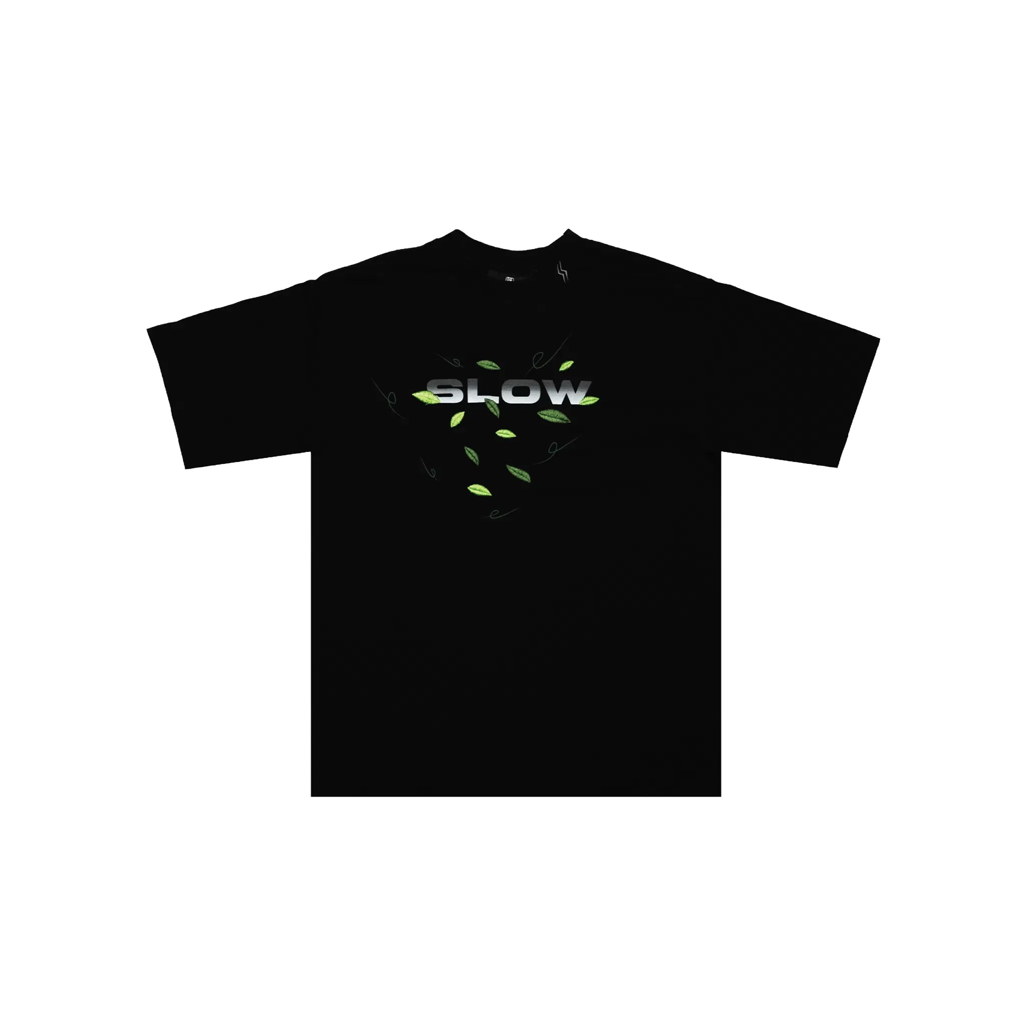 SLOWDOWN Falling Leaf Tee Black (SS25)