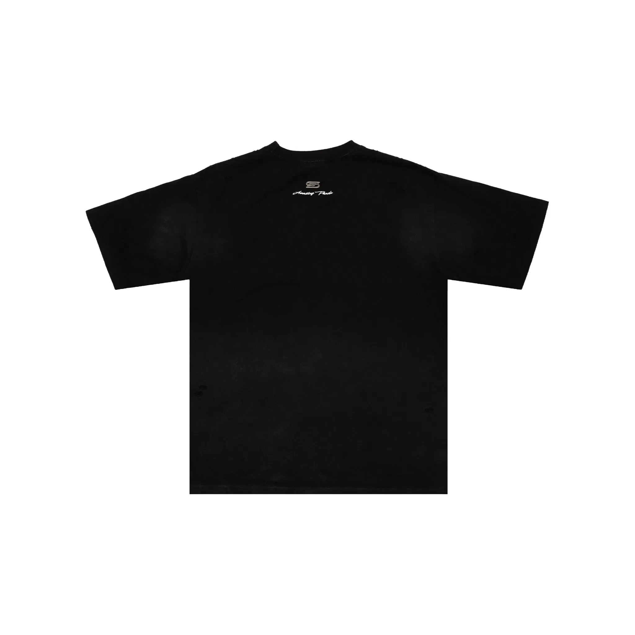 SLOWDOWN Baby Bib Distress Tee Black (SS25)