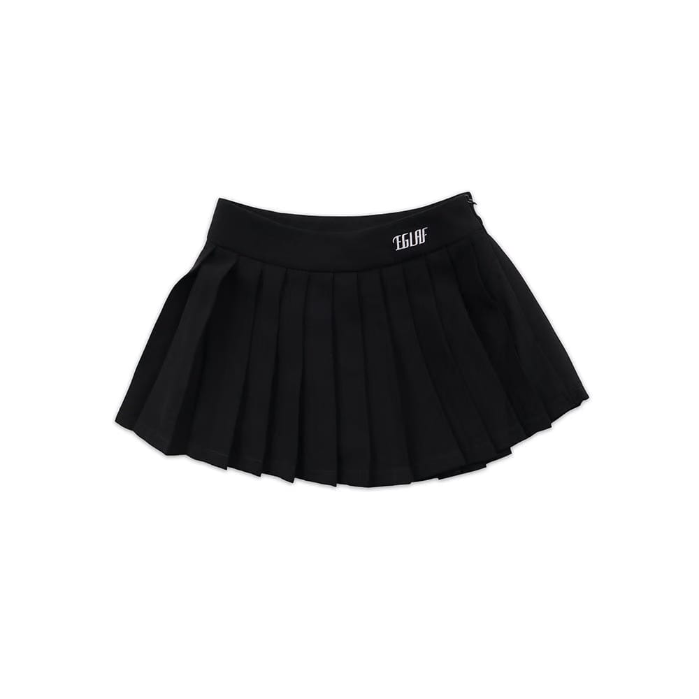 EGLAF R//W Pleated Skirt Black (FW25)
