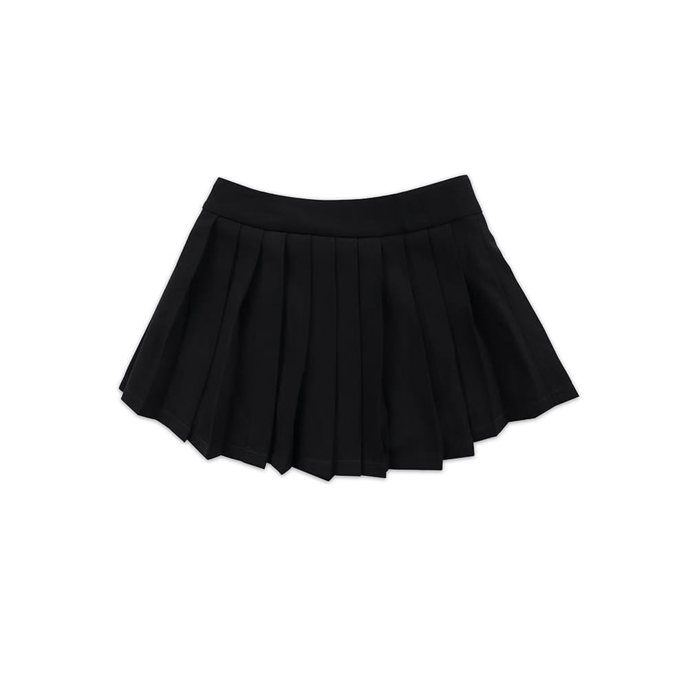 EGLAF R//W Pleated Skirt Black (FW25)