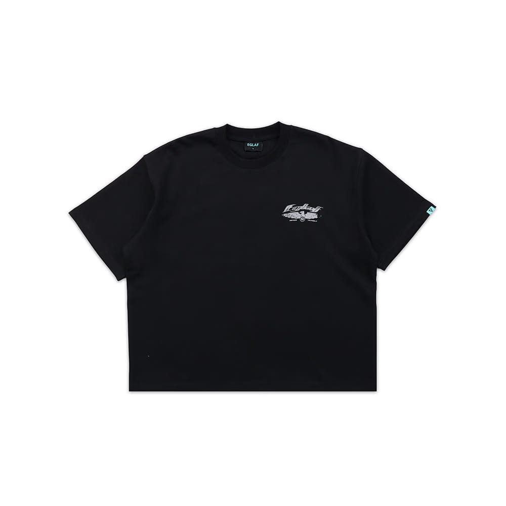 EGLAF R//W Wings Boxy Tee Black (FW25)