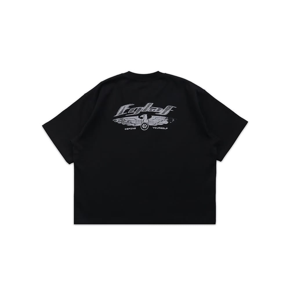 EGLAF R//W Wings Boxy Tee Black (FW25)