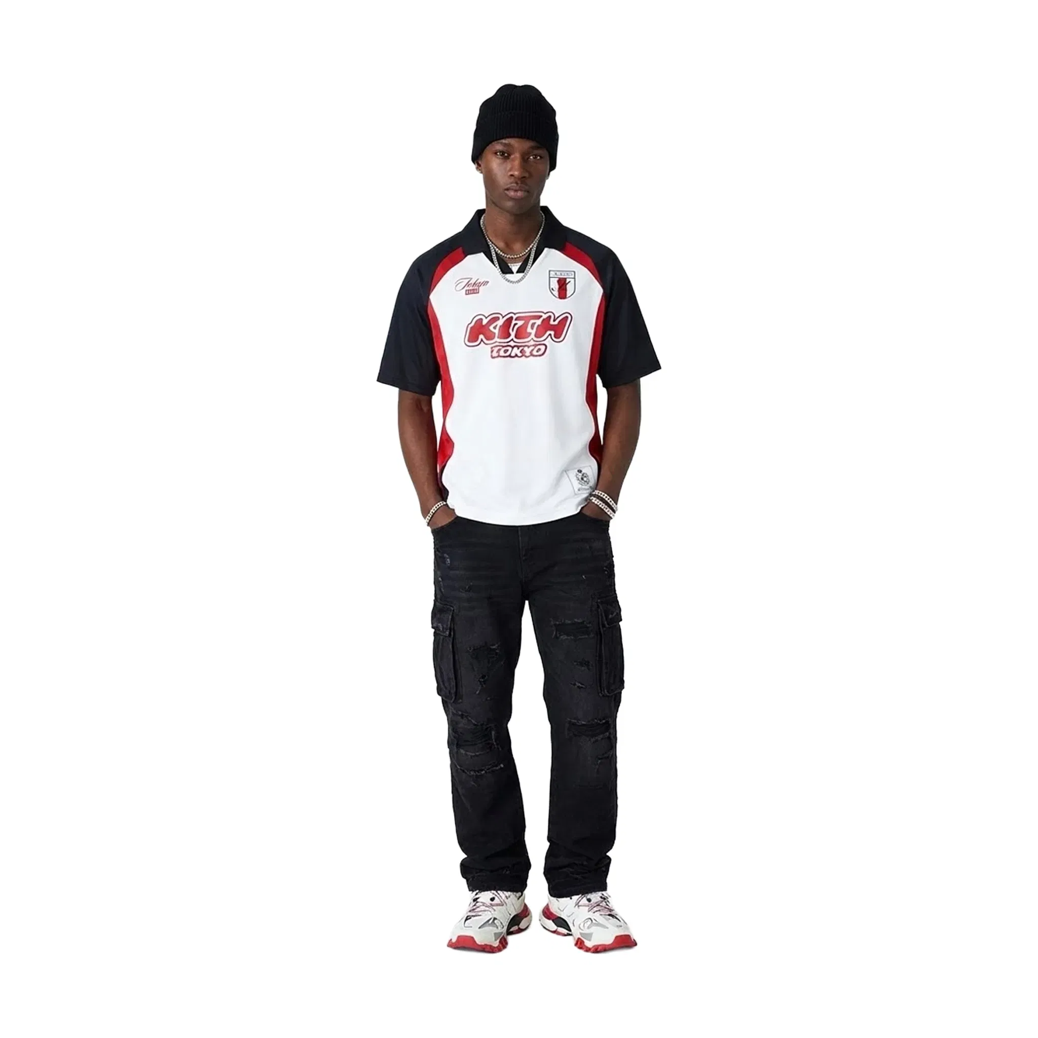 KITH Tokyo Exclusive Soccer Jersey White (SS25)