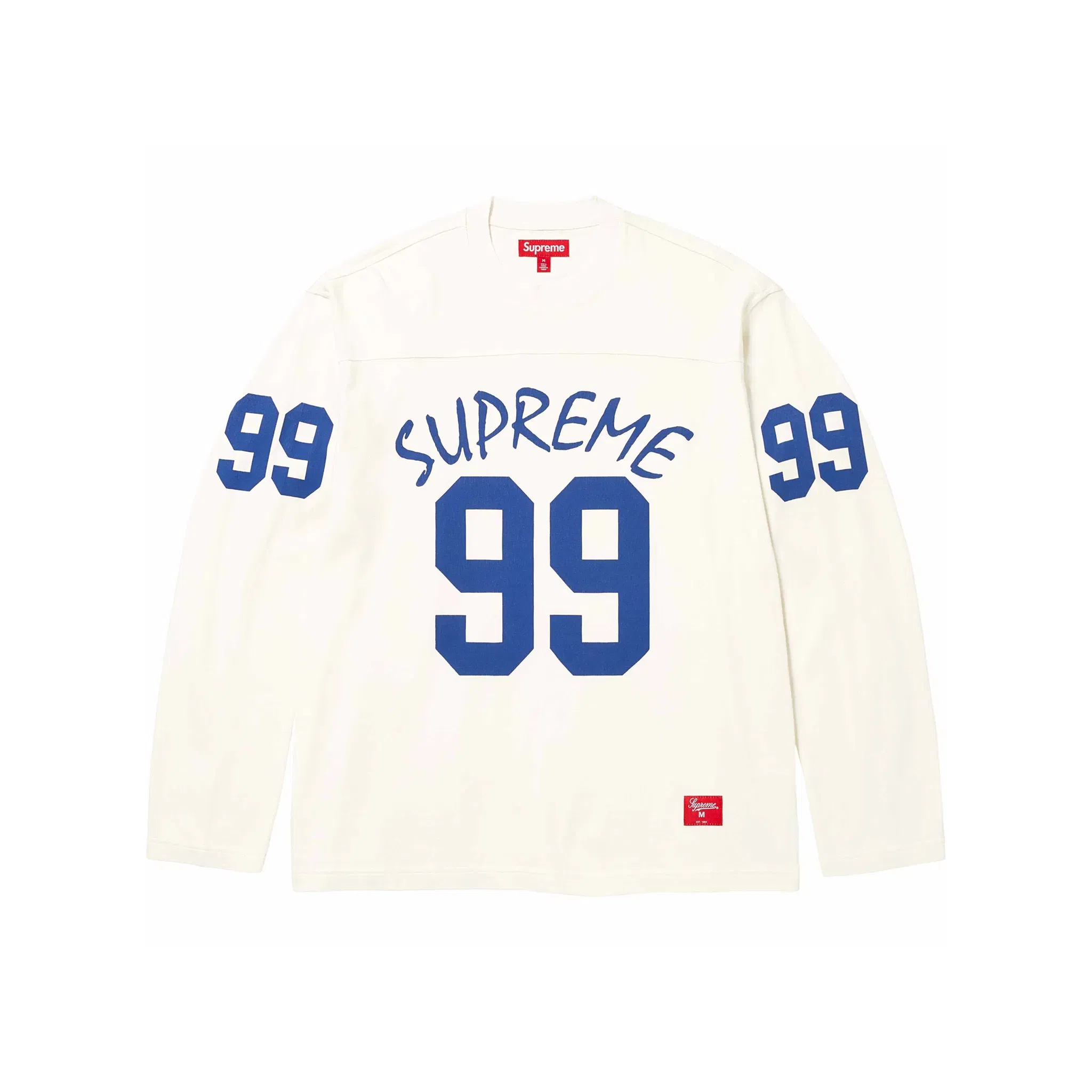Supreme 99 Long Sleeved Football Tee White (SS24)