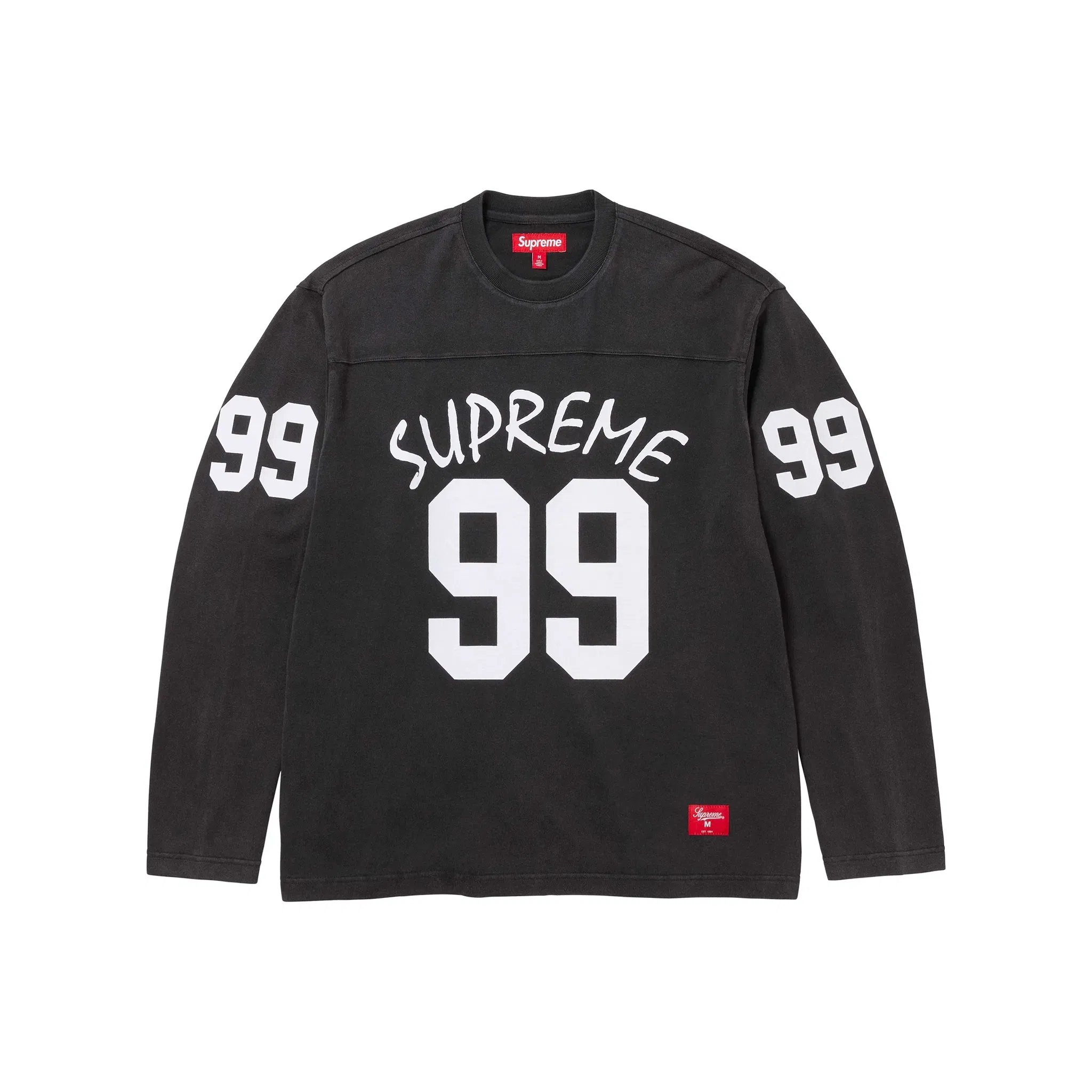 Supreme 99 Long Sleeved Football Tee Black (SS24)
