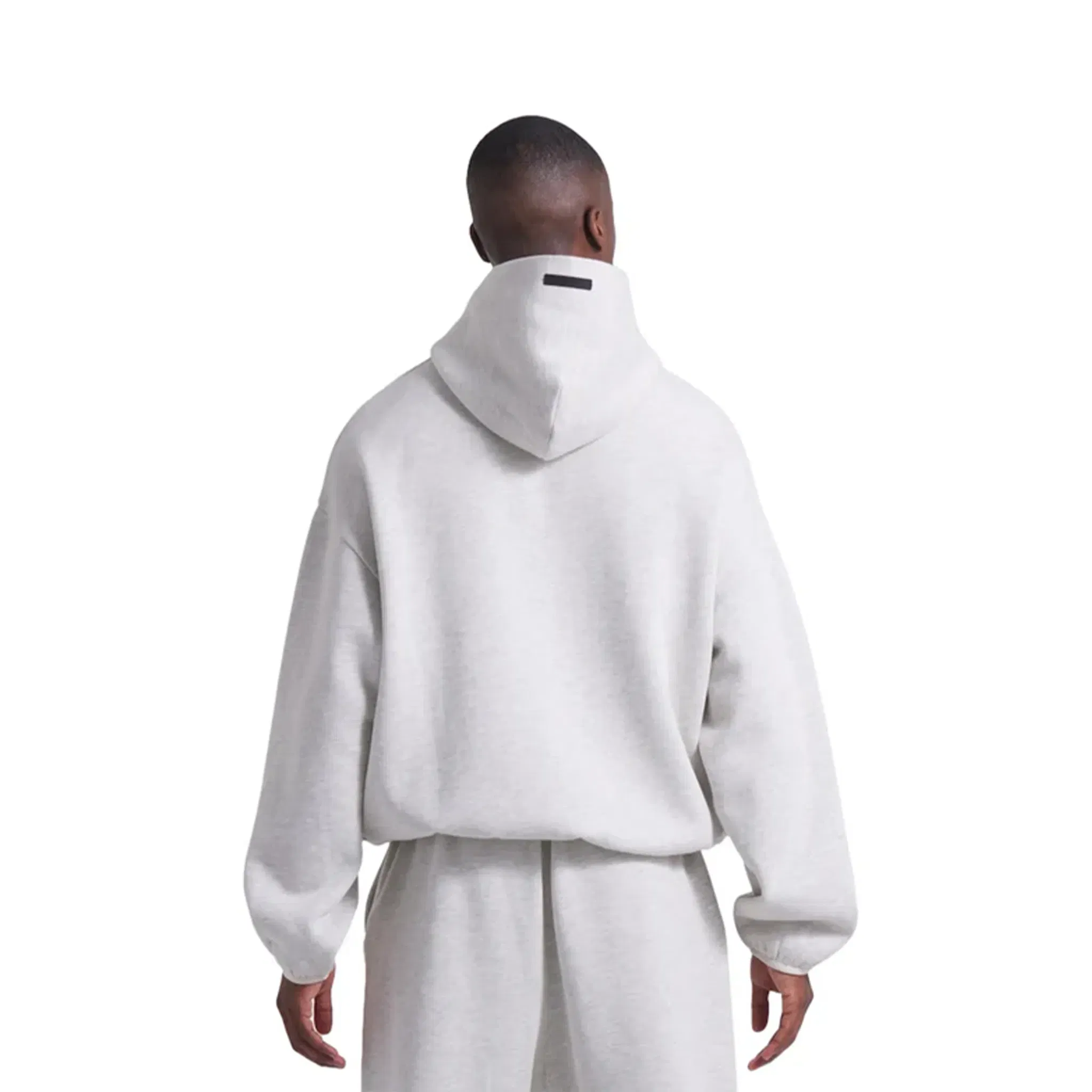 Fear of God Essentials x NBA Logo Fleece Hoodie Light Heather (FW24)