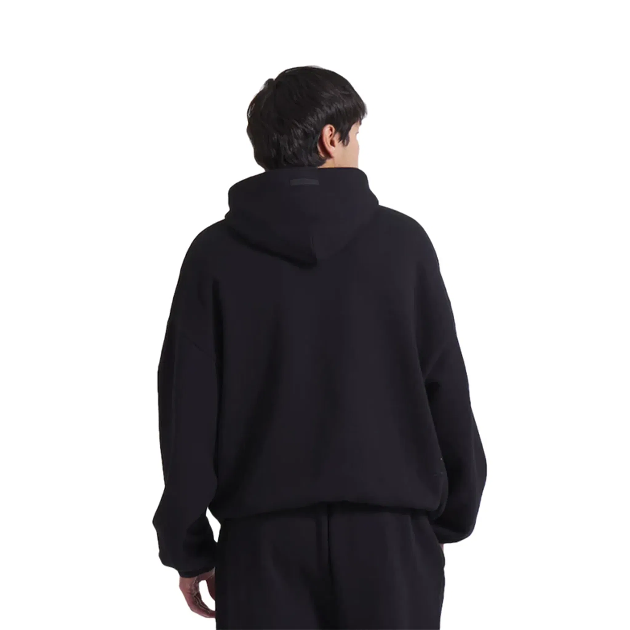 Fear of God Essentials x NBA Logo Fleece Hoodie Black (FW24)