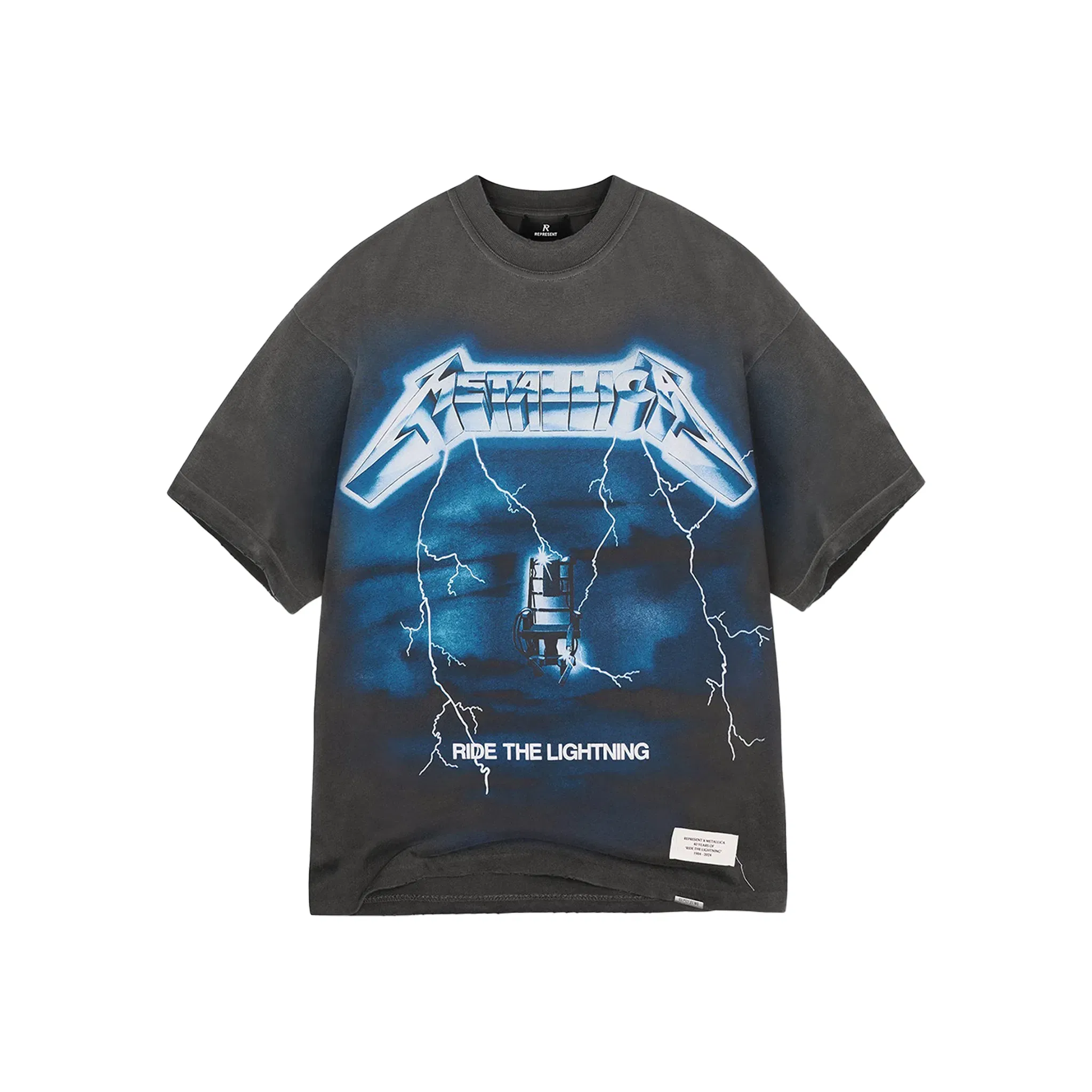 Represent x Metallica Ride The Lightning Tee Vintage Grey (SS25)