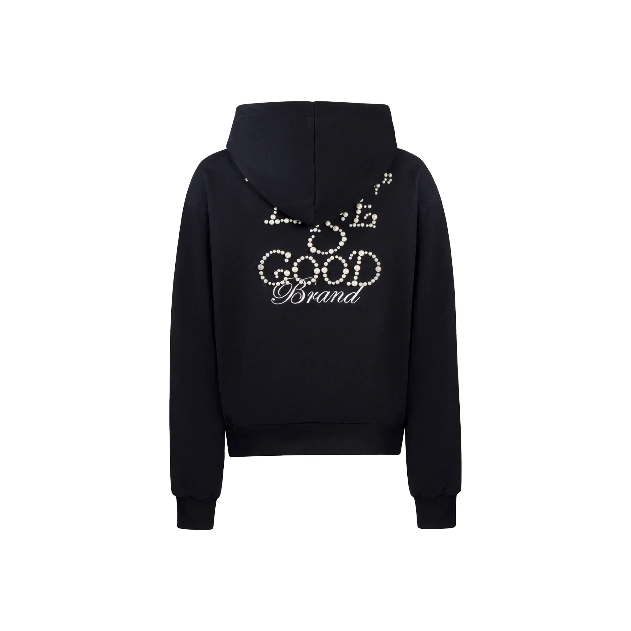 GOODBRAND Pearl Zip-Up Hoodie Black (FW24)