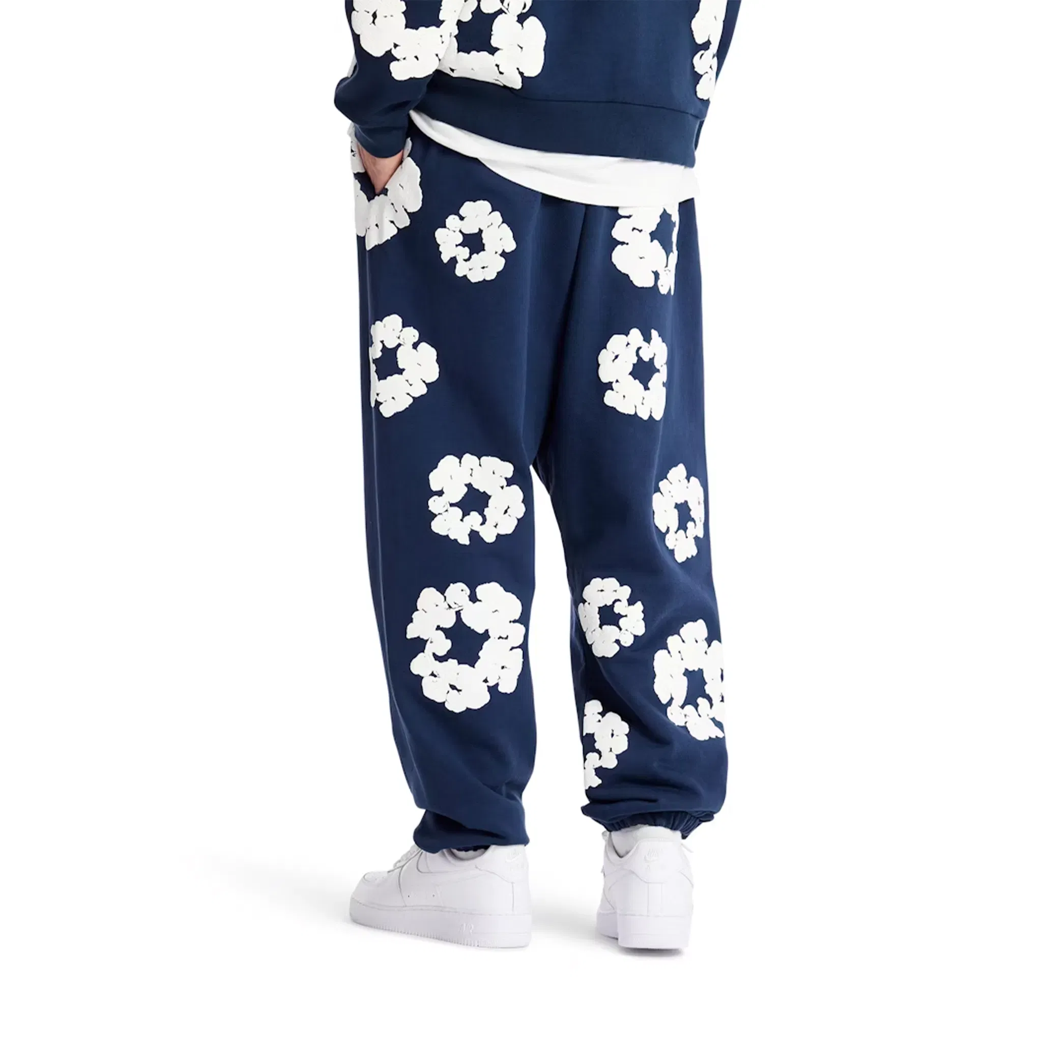 Denim Tears The Cotton Wreath Sweatpants Navy (FW23)