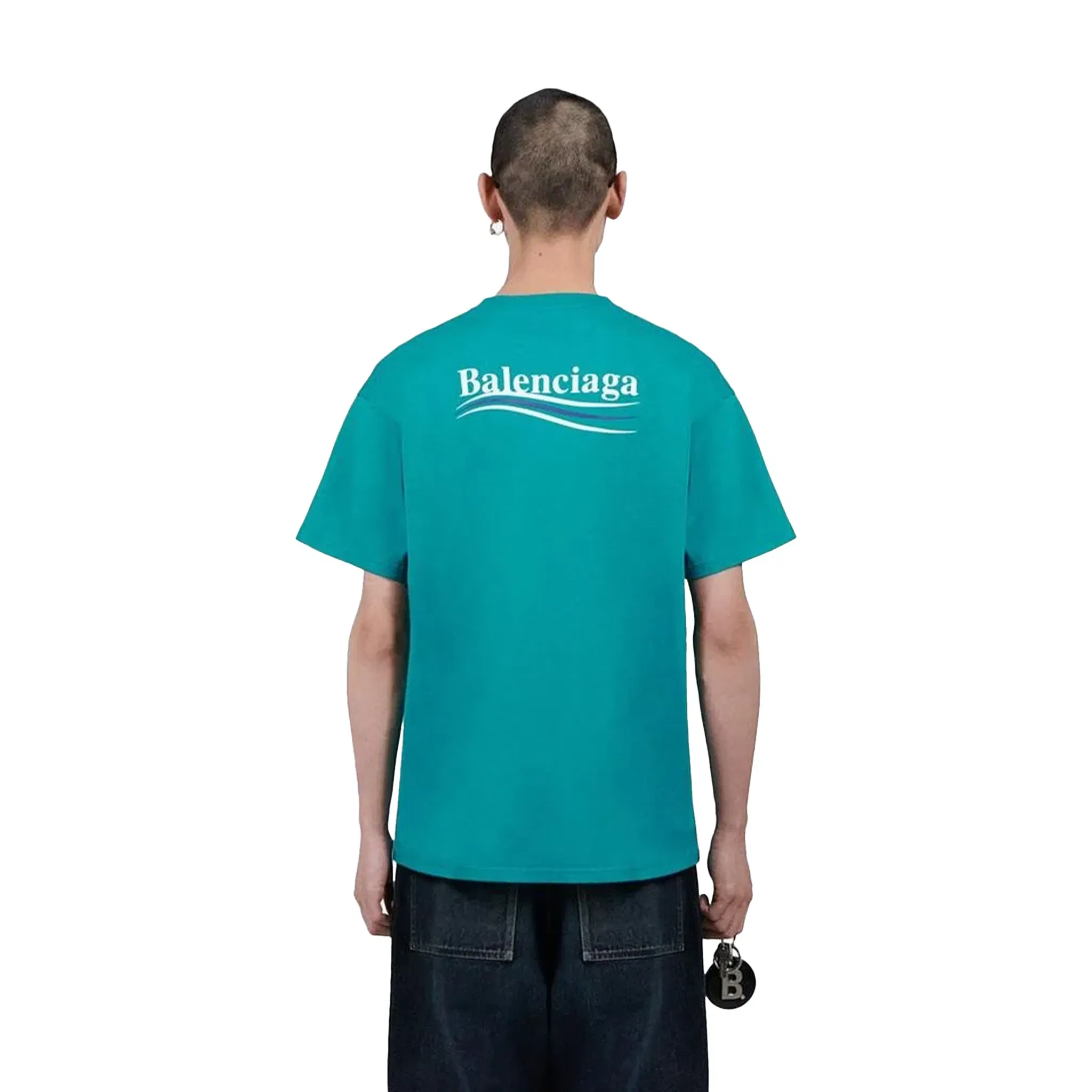BALENCIAGA Political Campaign Tee Green (SS23)