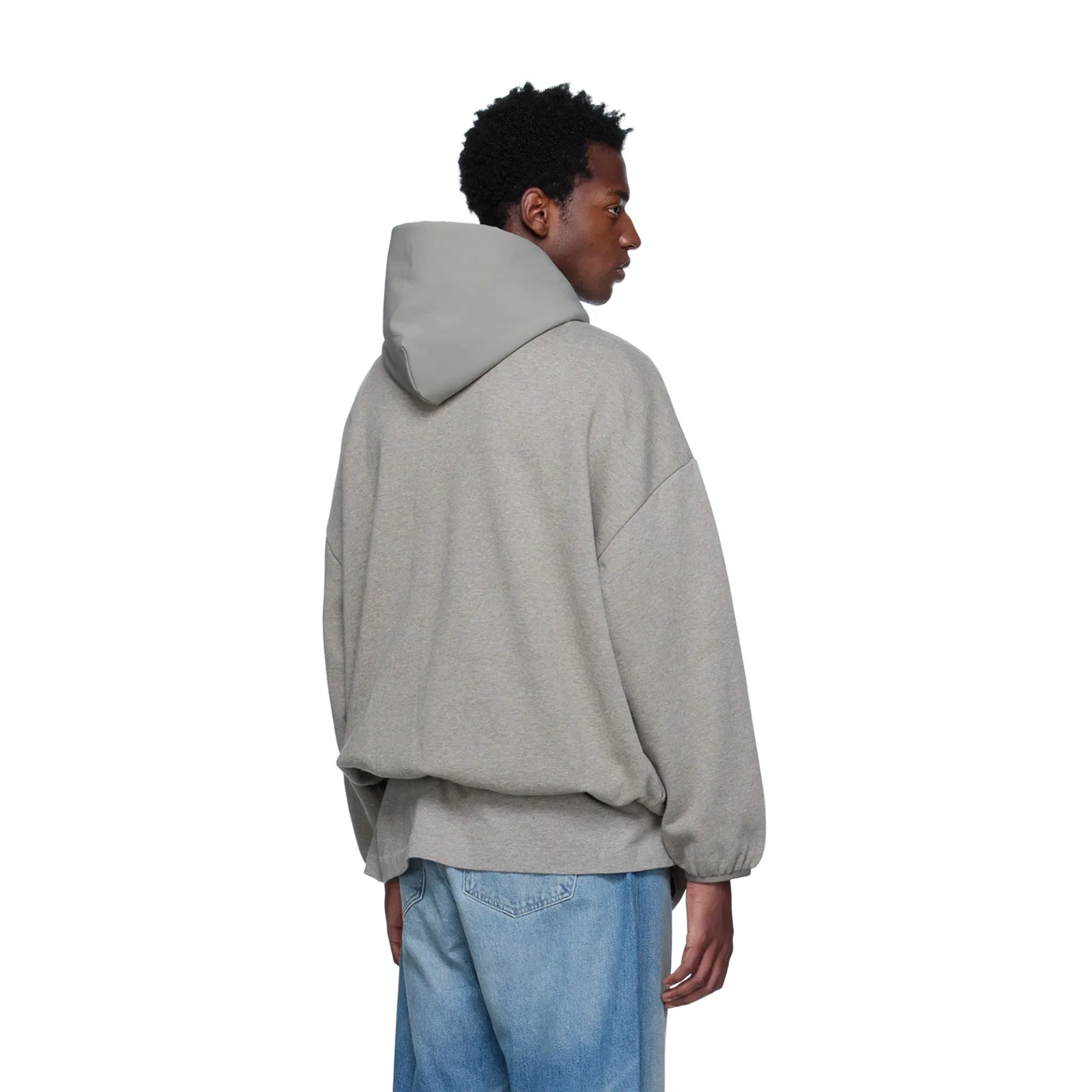 Fear of God Essentials Nylon Fleece Hoodie Heather Grey/Dust (SS24)