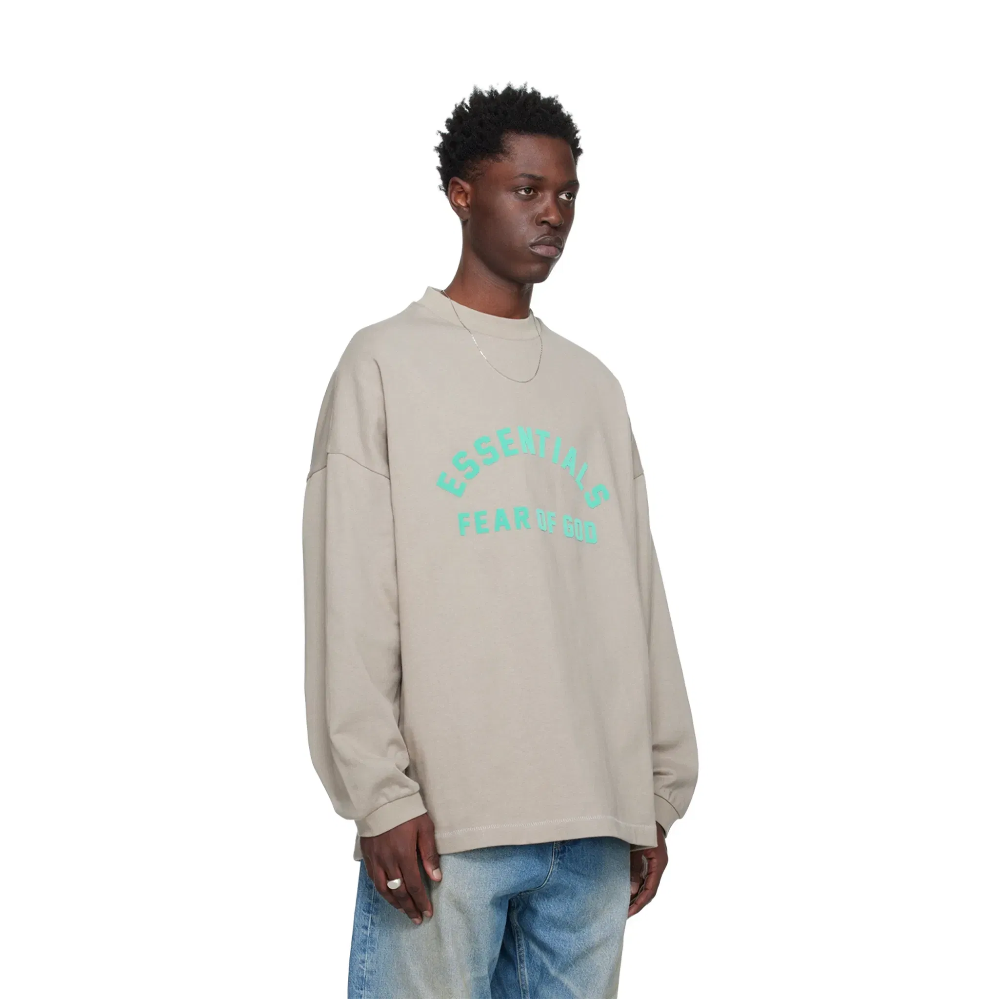 Fear of God Essentials Heavy Jersey Long Sleeve Tee Seal (SS24)