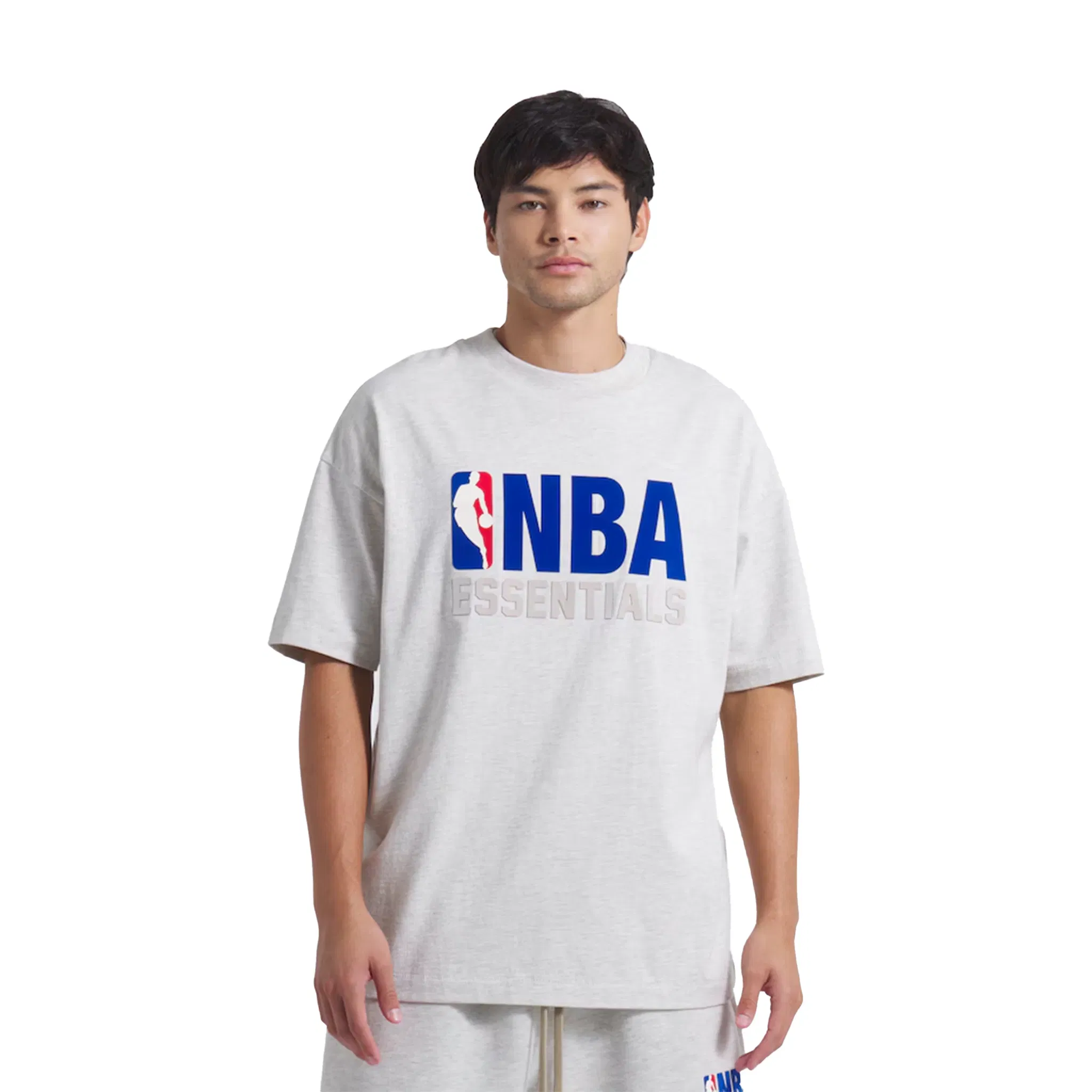 Fear of God Essentials x NBA Tee Light Heather (FW24)