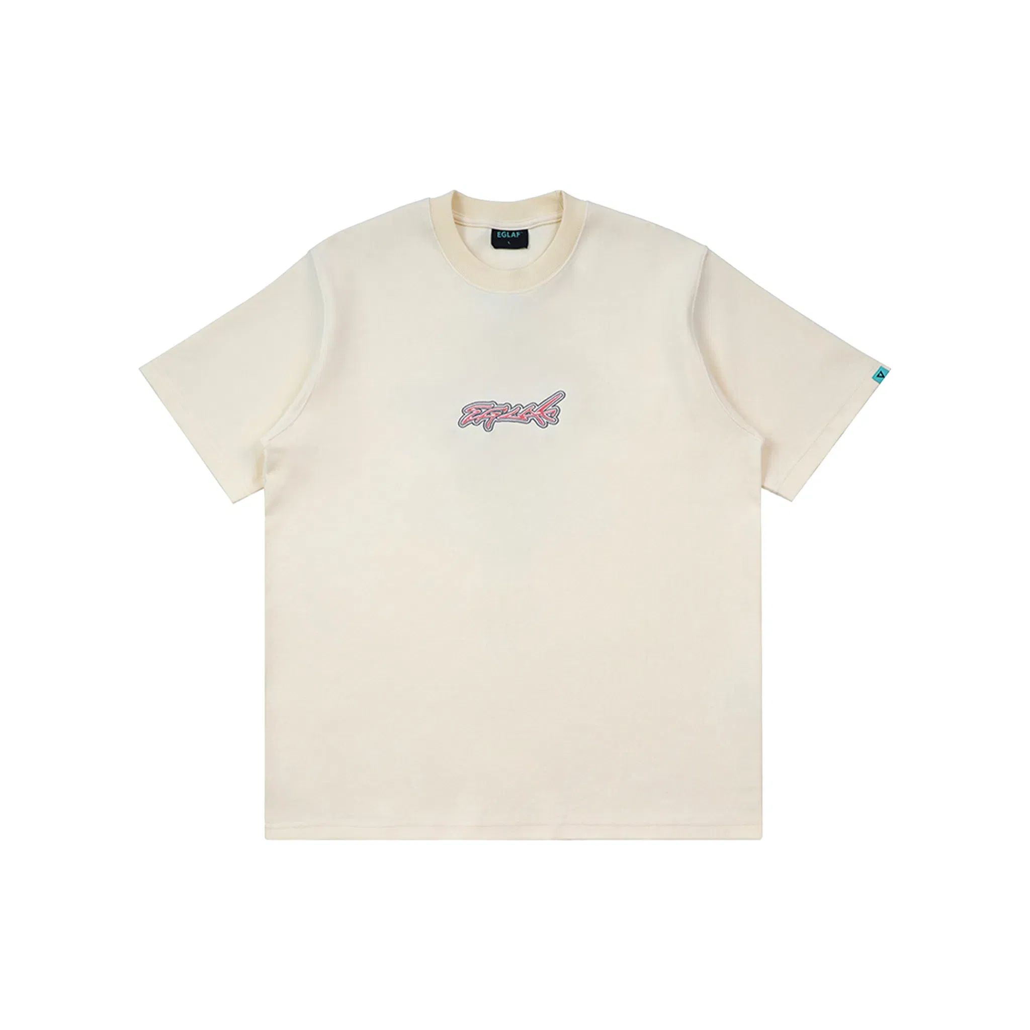 EGLAF Serpent Logo Tee Cream White/Pink (SS25)