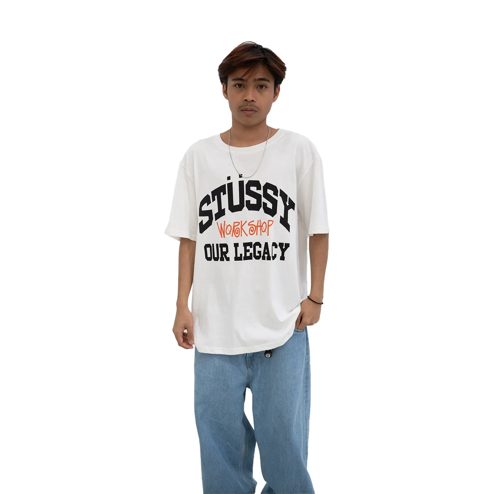Stüssy Our Legacy Collegiate Pigment Dyed Tee Natural (SS24)