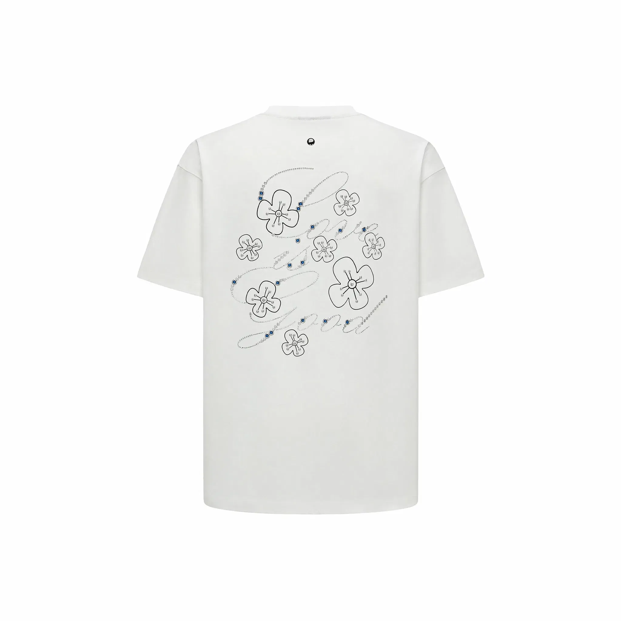 GOODBRAND GOOD Floral Hot Stamping S/S Tee White (SS25)