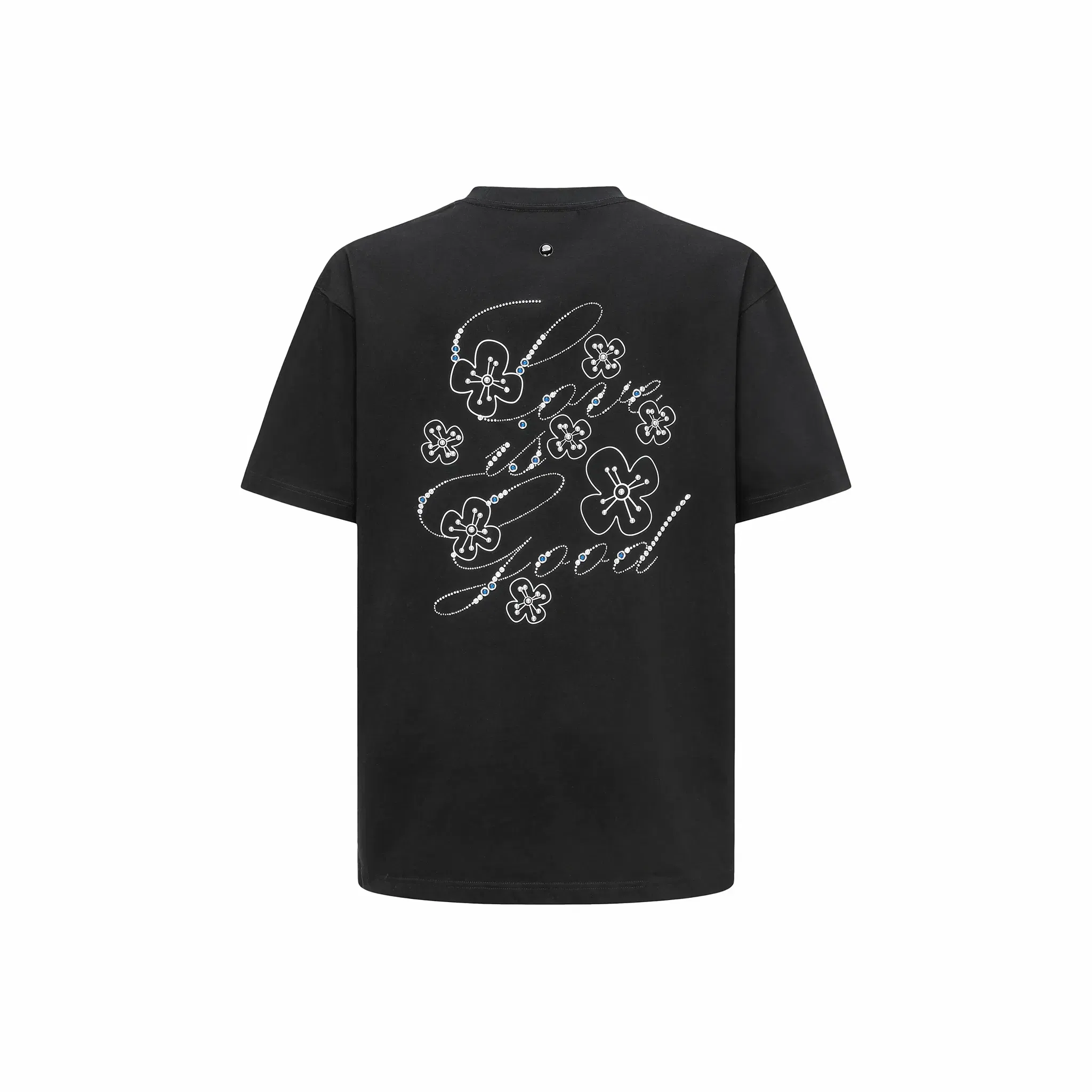 GOODBRAND GOOD Floral Hot Stamping S/S Tee Black (SS25)