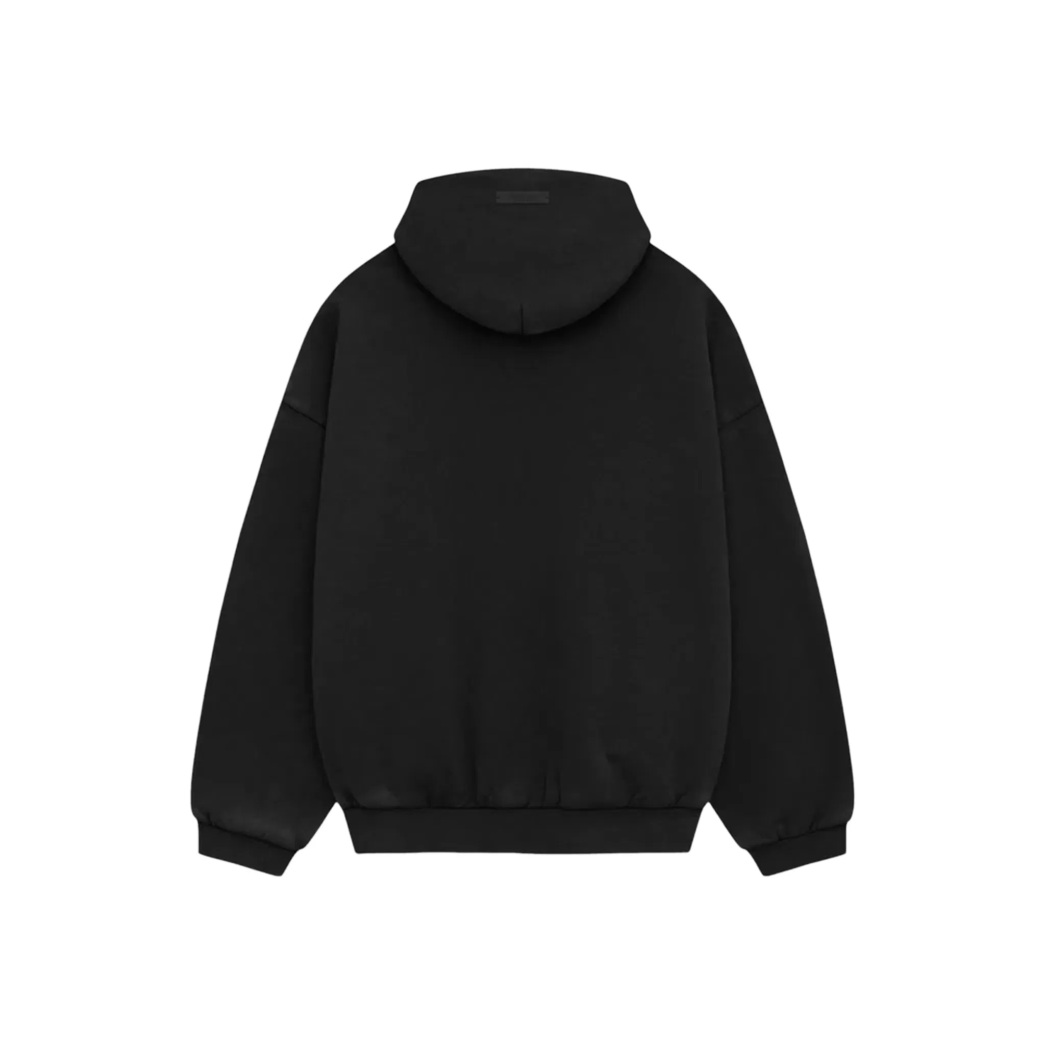 Fear of God Essentials Fleece Vintage Shrunken Hoodie Black (FW24)