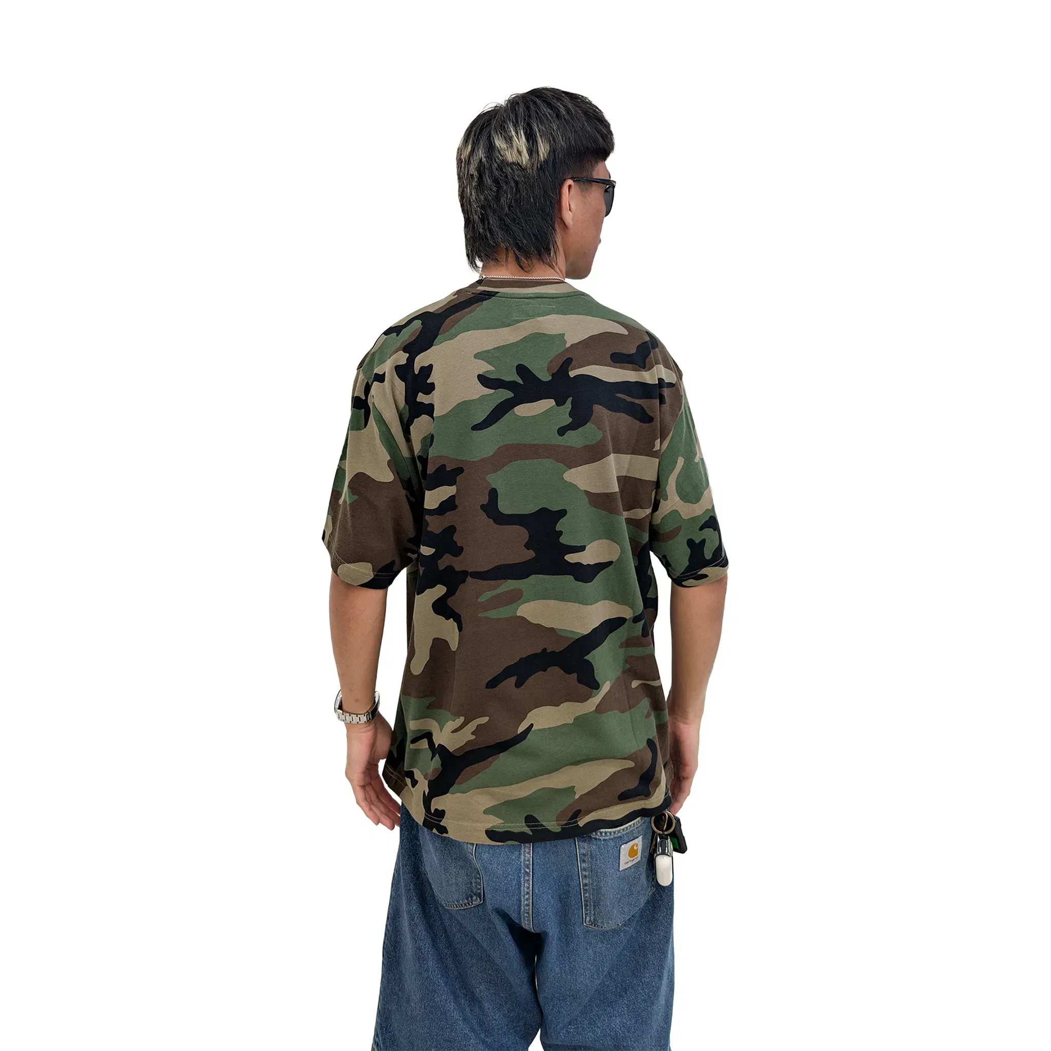 Supreme Capital S/S Tee Woodland Camo (SS25)