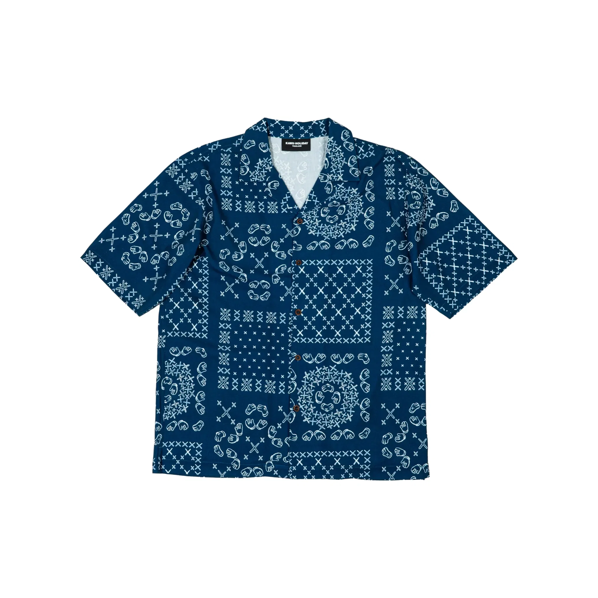 Human Made KAWS Holiday Thailand Summer Shirt Blue (SS25)