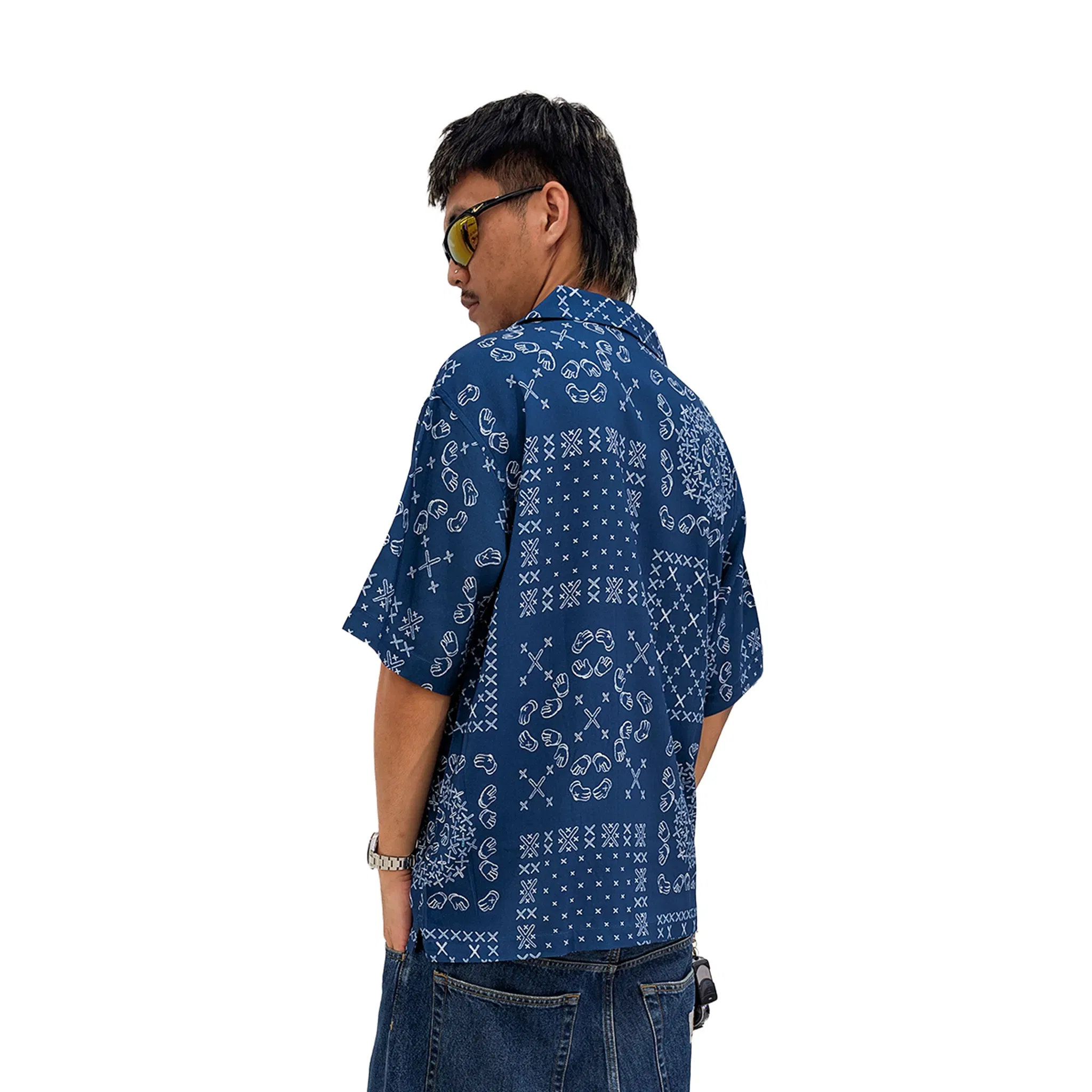 Human Made KAWS Holiday Thailand Summer Shirt Blue (SS25)